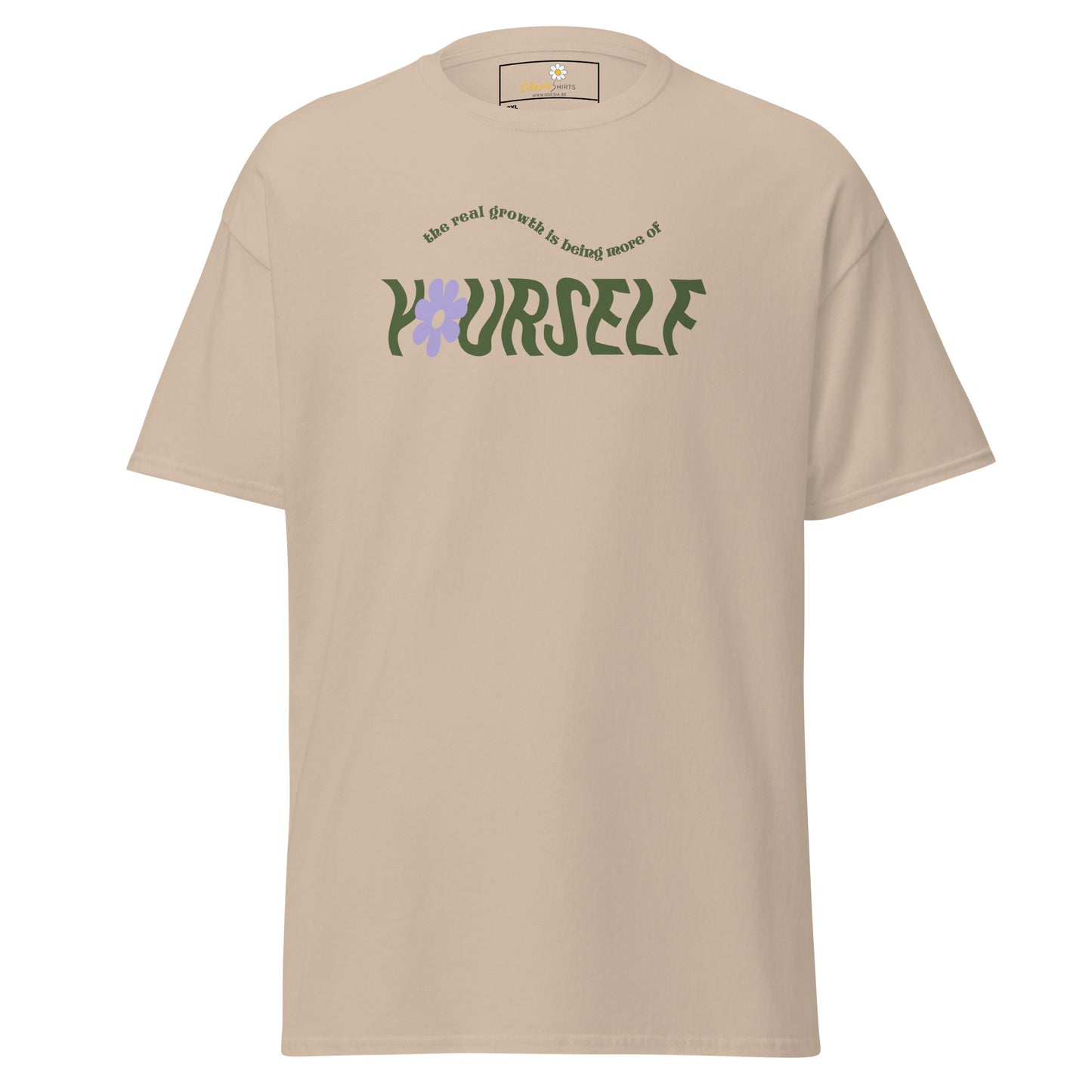 T-shirt classique pour homme - TEXTE ÊTRE PLUS SOI-MÊME - GRAND