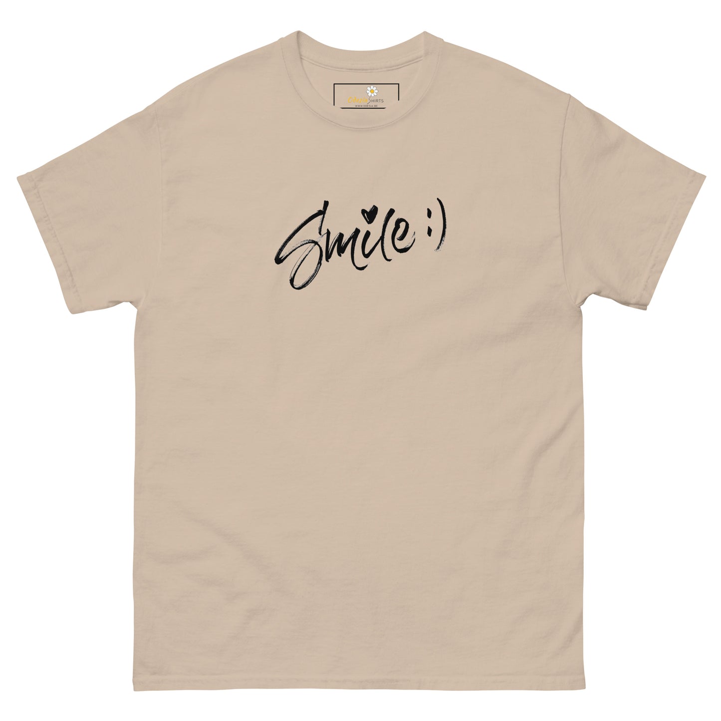 T-shirt classique pour homme - TEXT SMILE - BIG