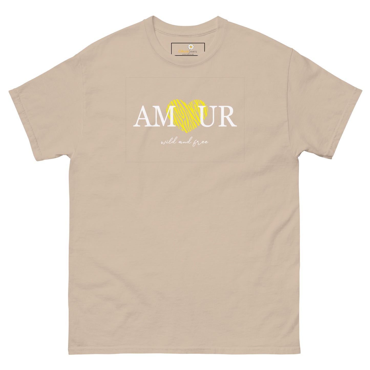 T-shirt classique homme - TEXT AMOUR WILD AND FREE - GRAND