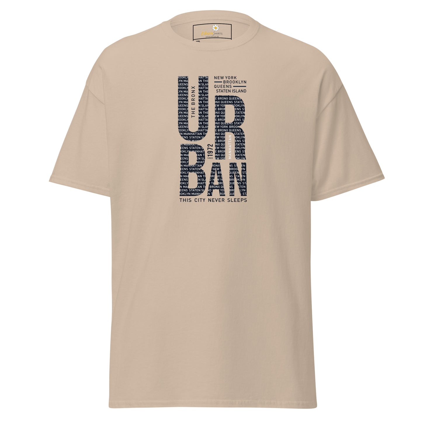 Heren klassiek t-shirt - URBAN DESIGN - GROOT