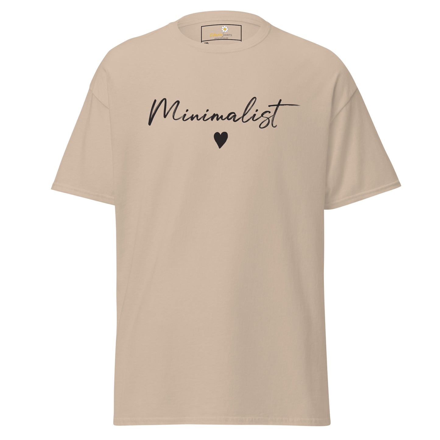 T-shirt classique pour homme - Texte minimaliste - Grand