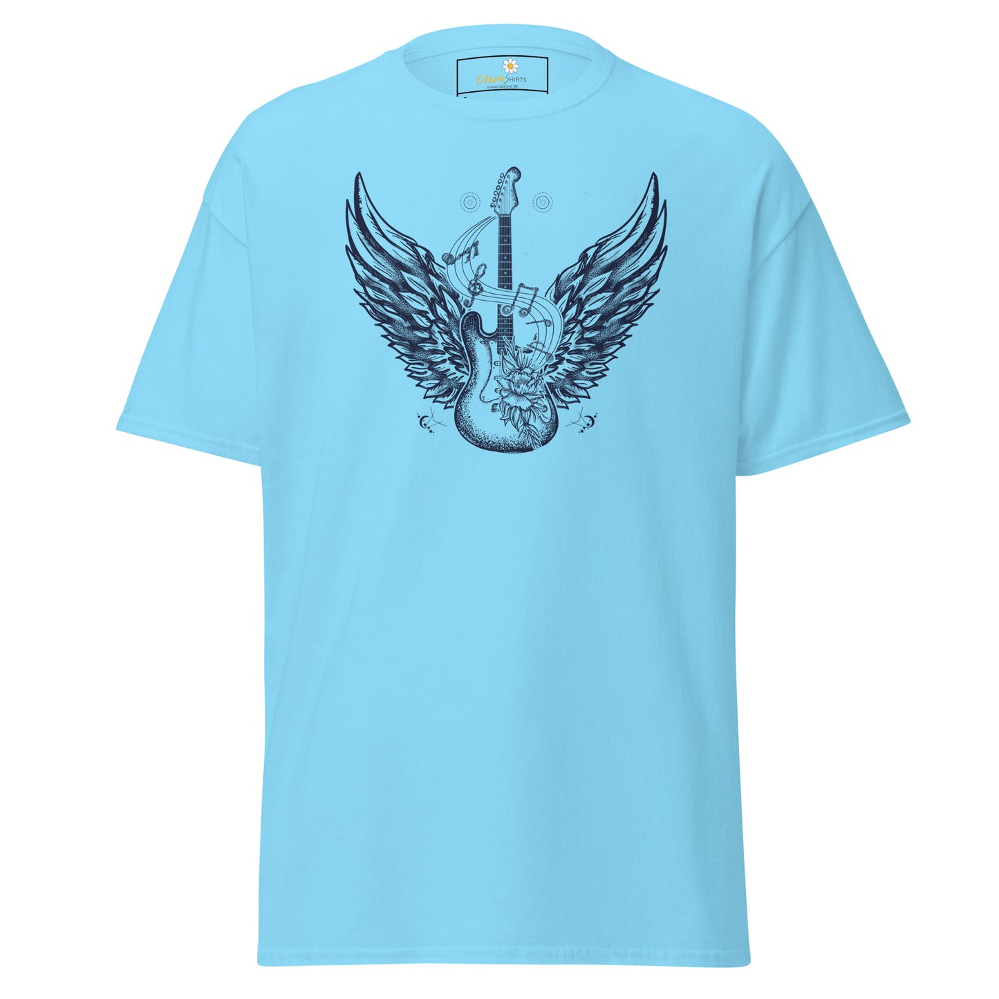 Unisex klassiek t-shirt - MUZIEK ROCK AND ROLL GITAAR - REGULAR
