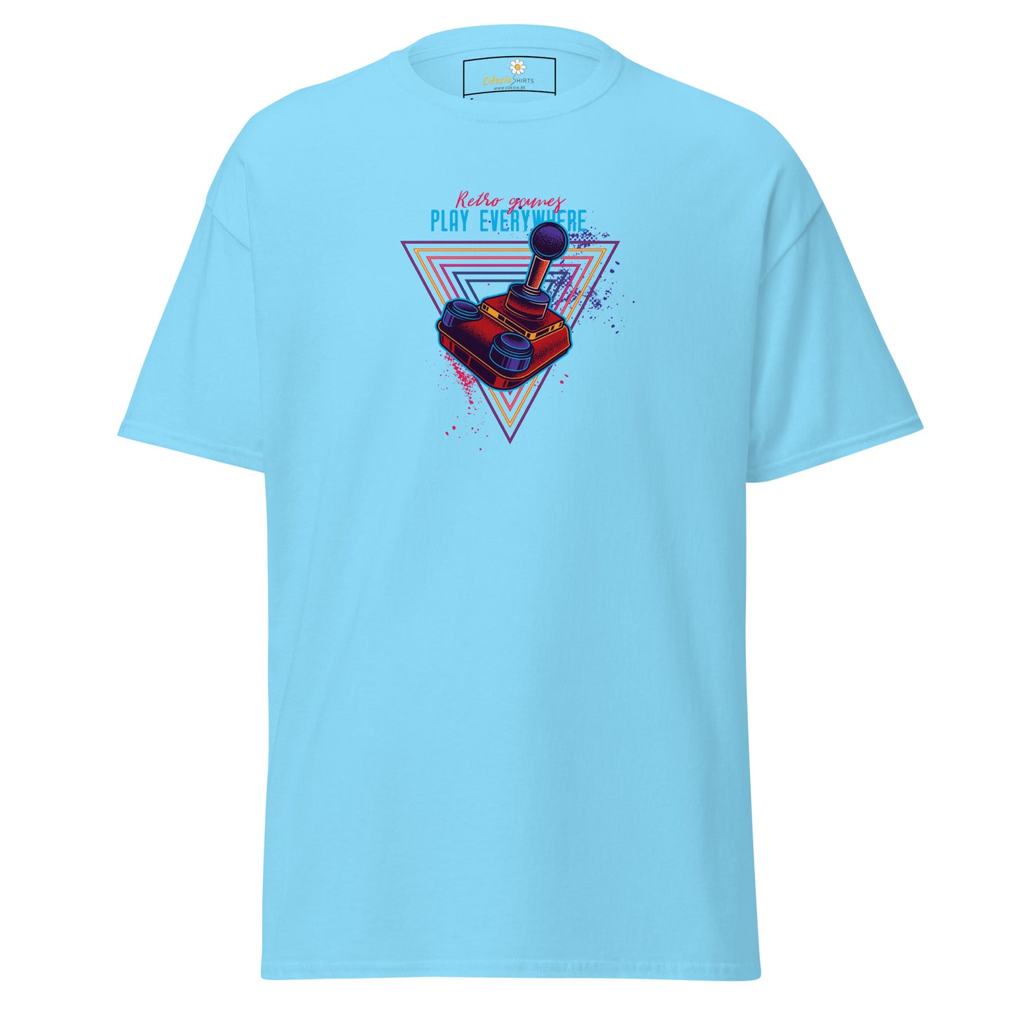Unisex classic t-shirt - GAMERS PLAY EVERYWHERE JOYSTICK - REGULAR