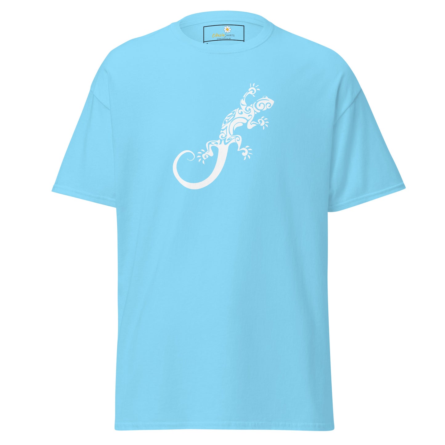 T-shirt classique unisexe - ANIMAUX LÉZARD BLANC - RÉGULIER