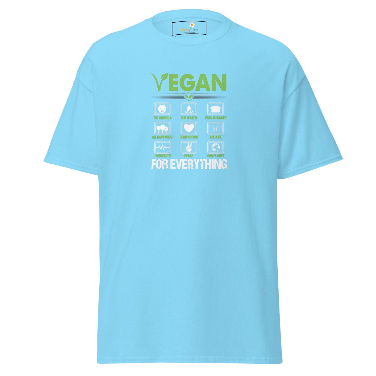 Unisex classic t-shirt - VEGAN FOR EVERYTHING - REGULAR
