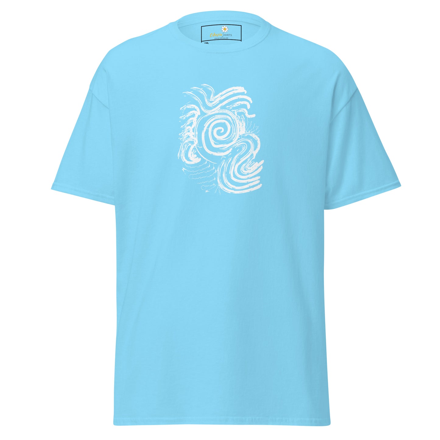 Unisex classic t-shirt - ABSTRACT SUNLIGHT WAVES - BIG