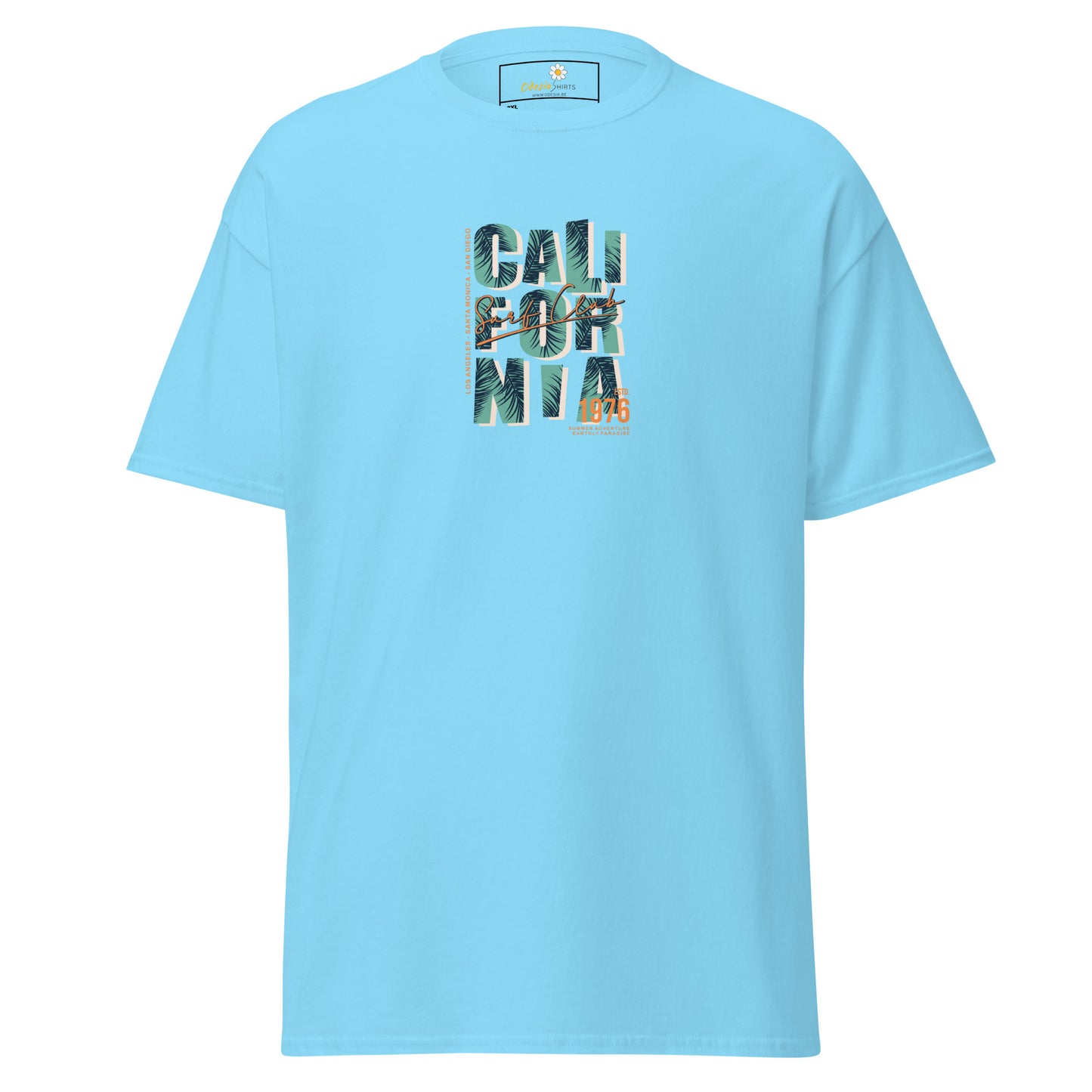 Heren klassiek t-shirt - TEXT CALIFORNIA - GROOT