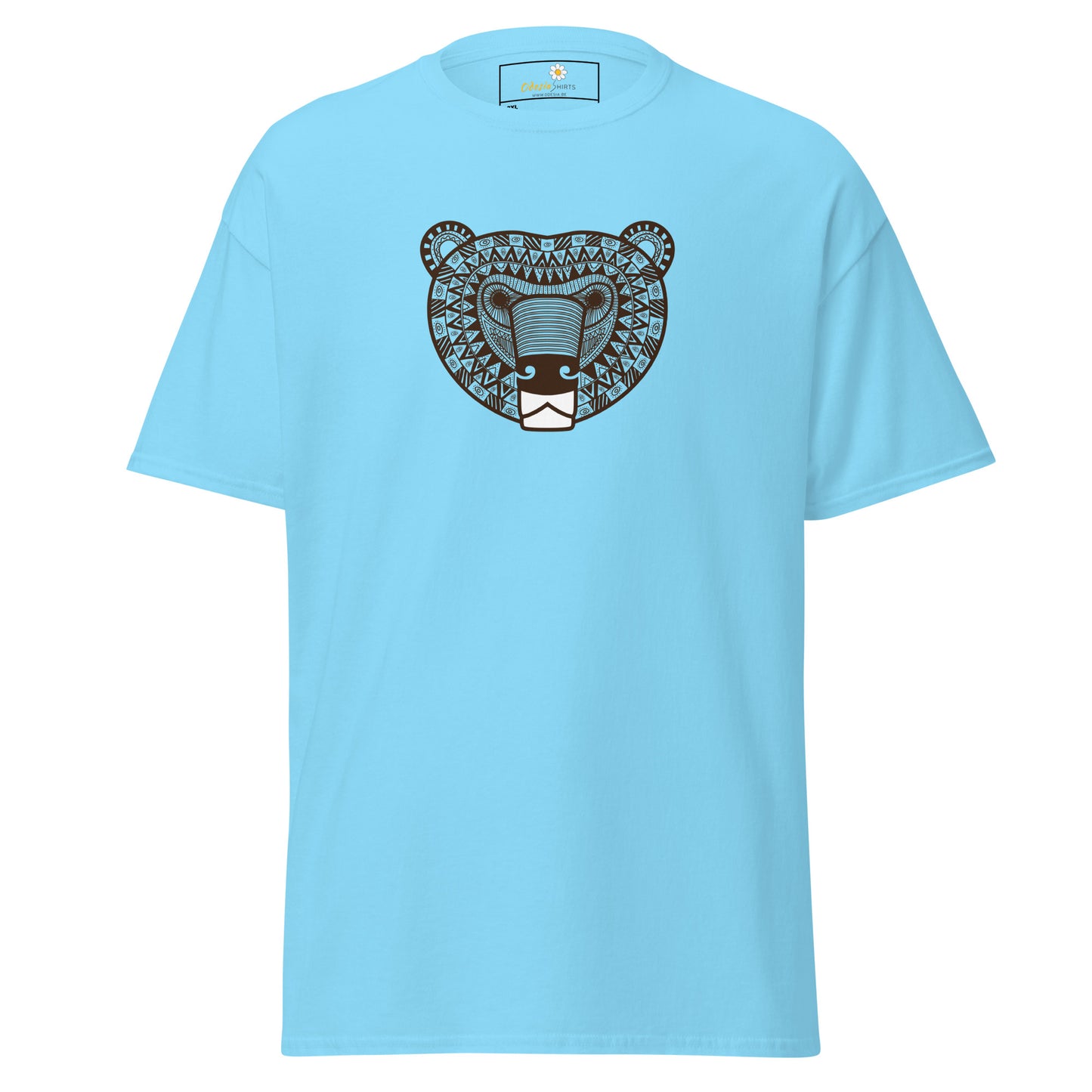 Klassiek heren t-shirt - WILDLIFE AZTECH BEAR - GROOT