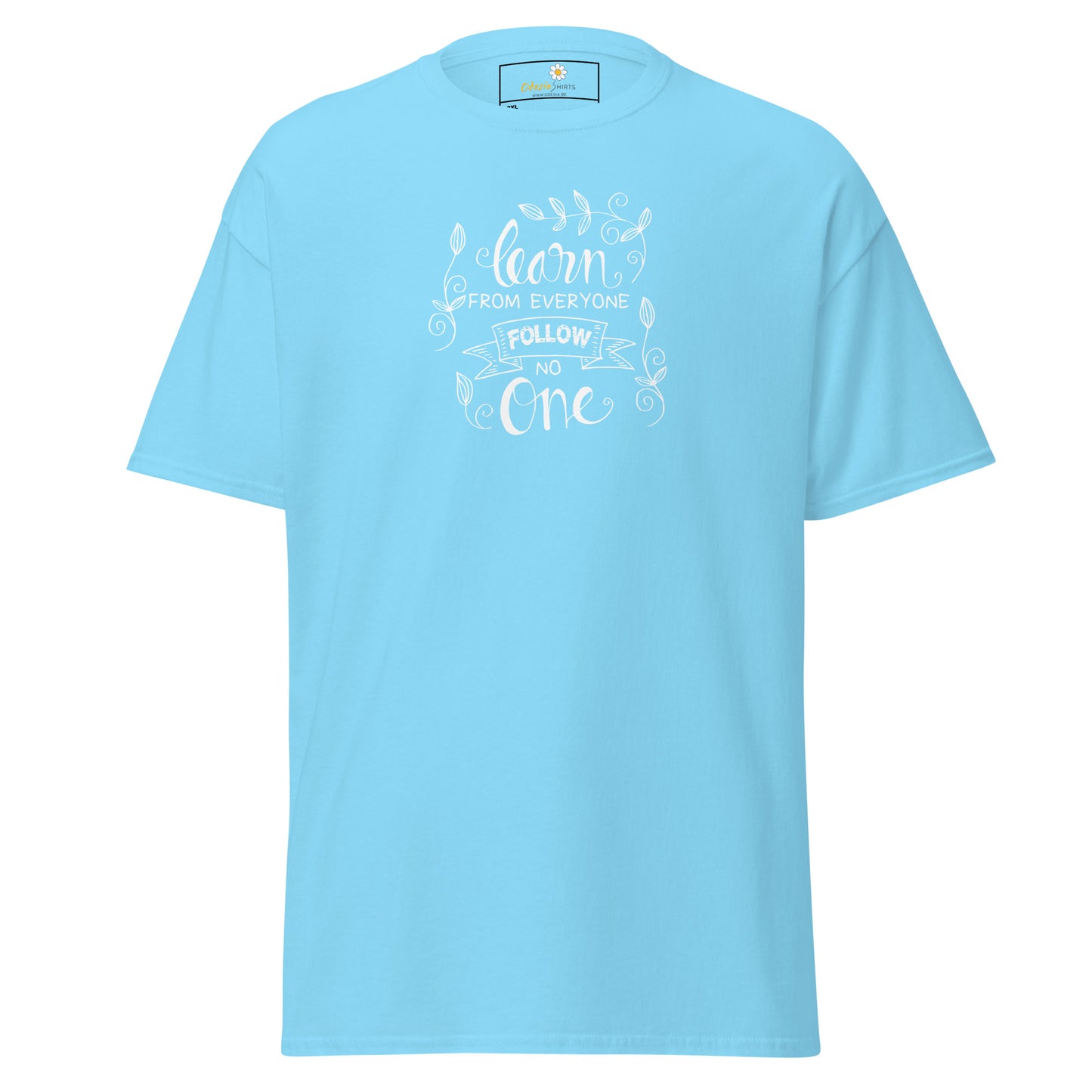 T-shirt classique pour homme - TEXTE APPRENEZ DE TOUS - GRAND