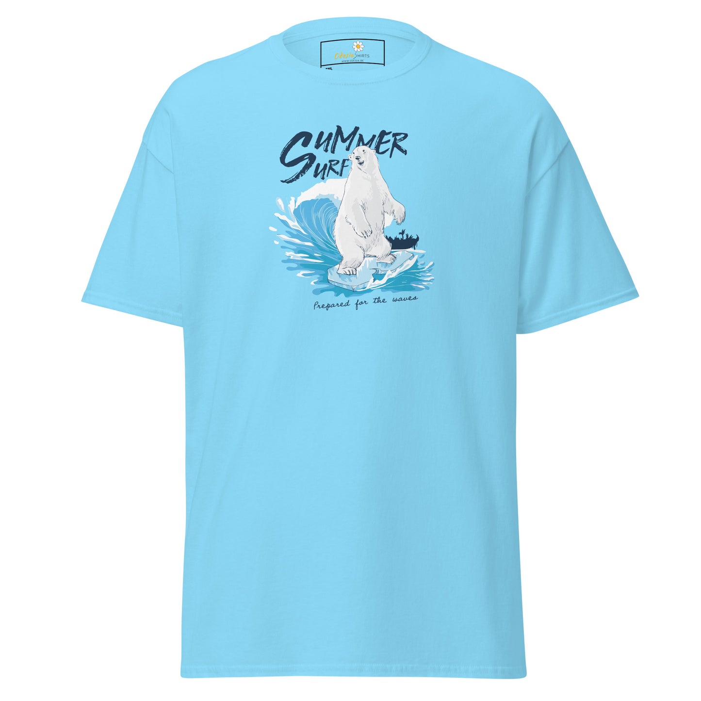 T-shirt classique homme - SUMMER SURFING BEAR - GRAND
