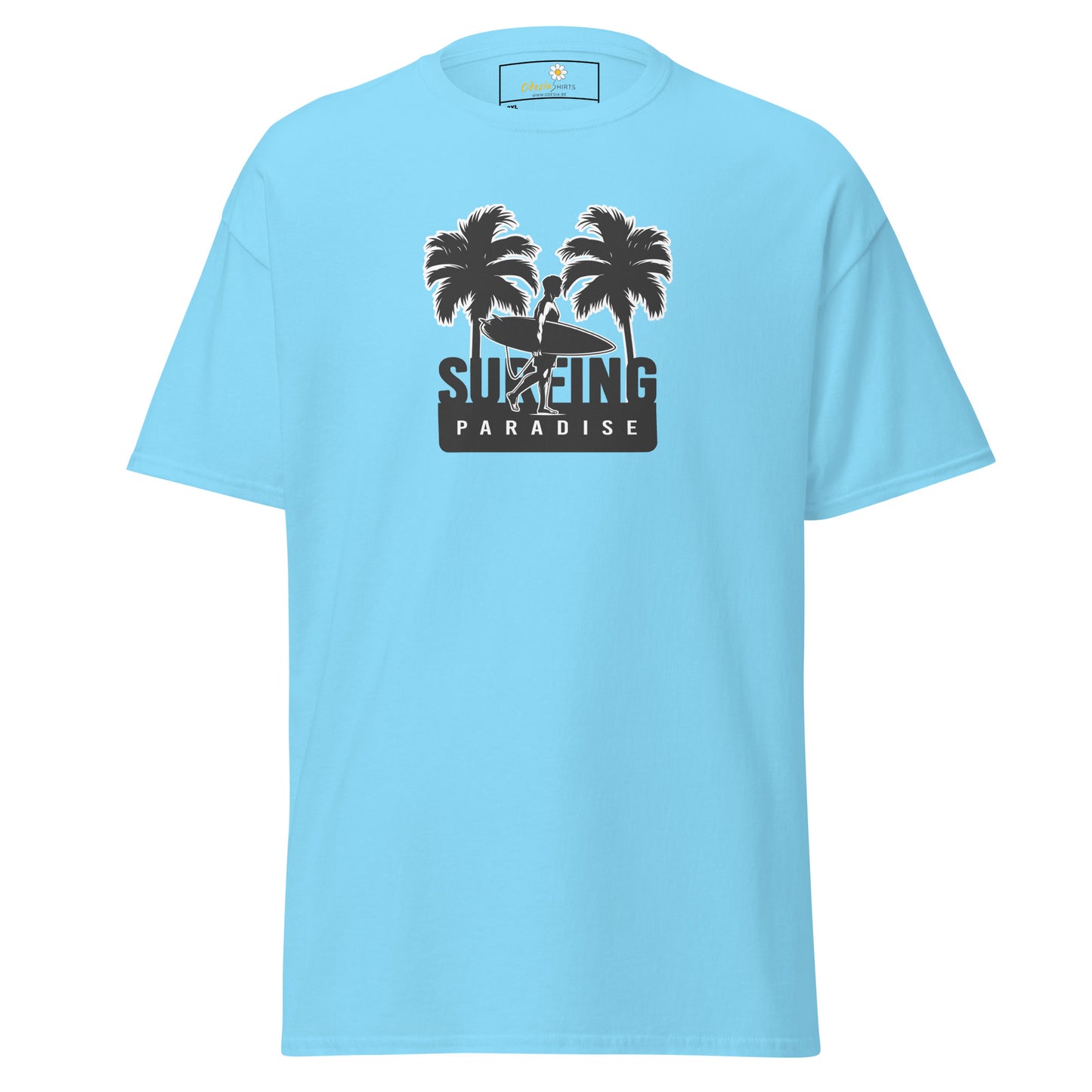 T-shirt classique pour homme - SUMMER SURFING TREES - BIG