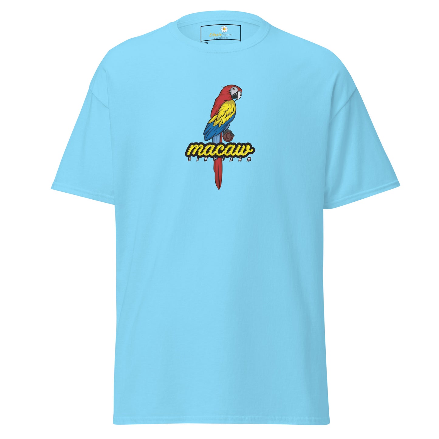 Heren klassiek t-shirt - WILDLIFE MACAW - GROOT