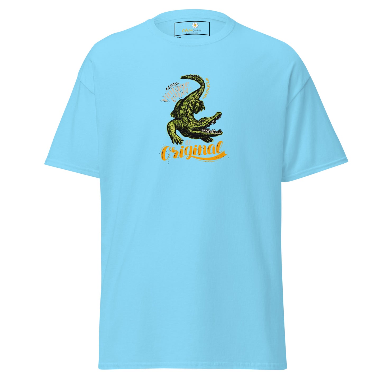 Heren klassiek t-shirt - WILDLIFE CROCODILE - GROOT