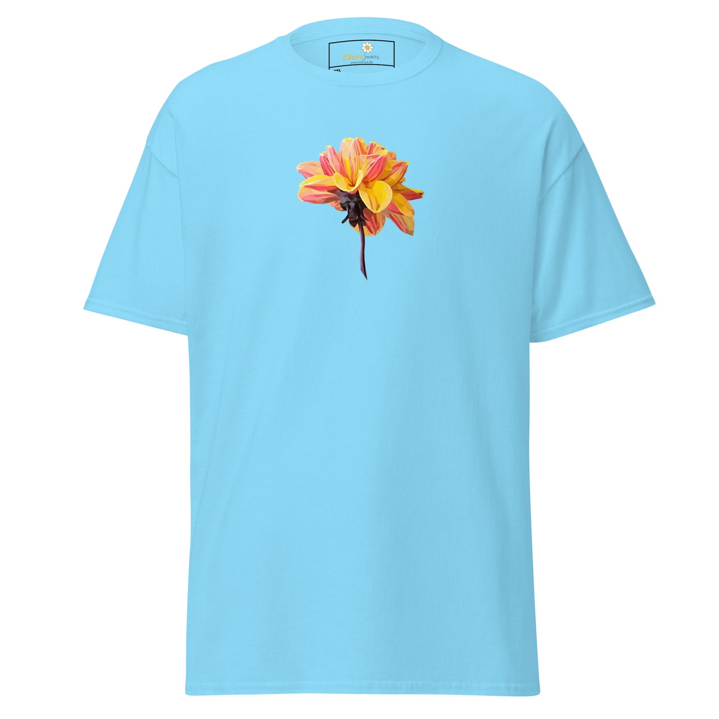 Unisex classic t-shirt - NATURE RED YELLOW FLOWERS - BIG