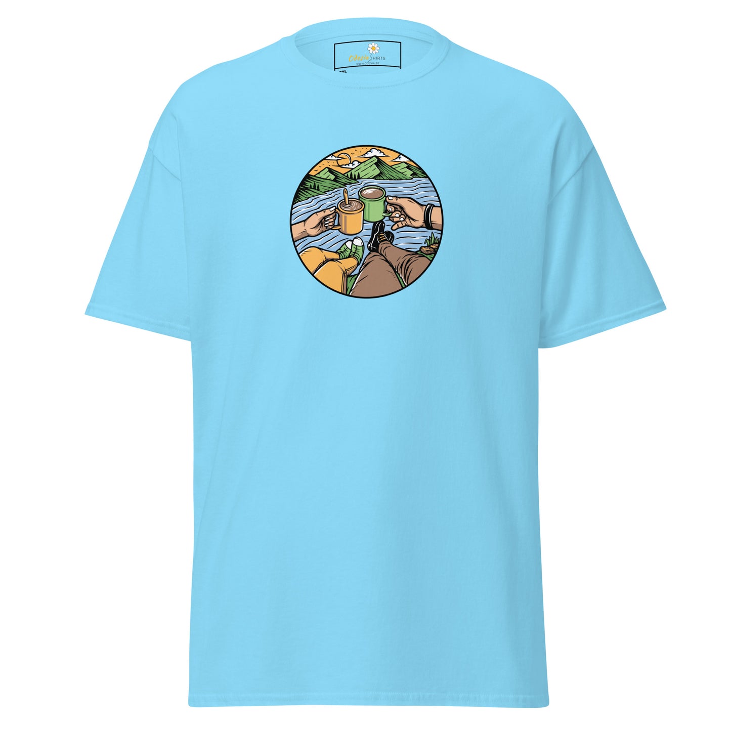 Unisex classic t-shirt - ADVENTURE NATURE TOGETHER - BIG