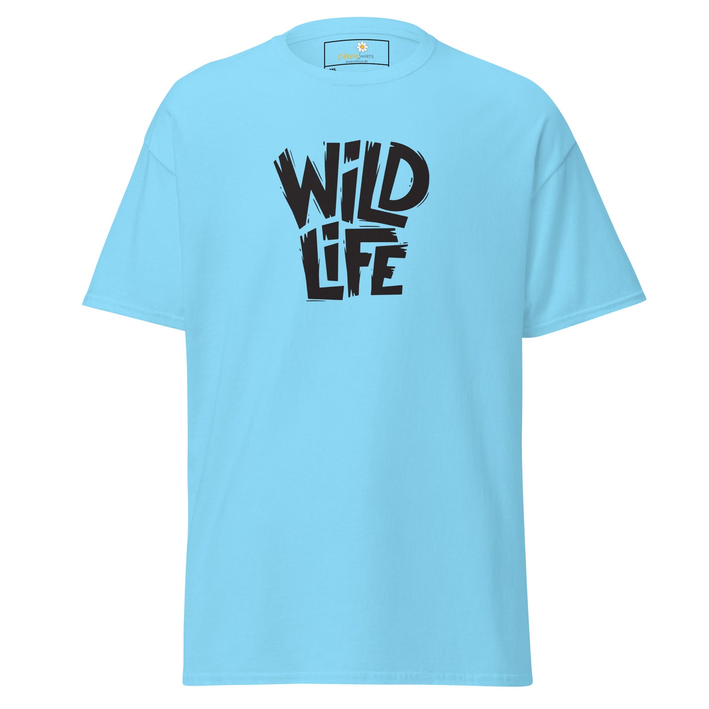 T-shirt classique pour homme - TEXT WILD LIFE - GRAND