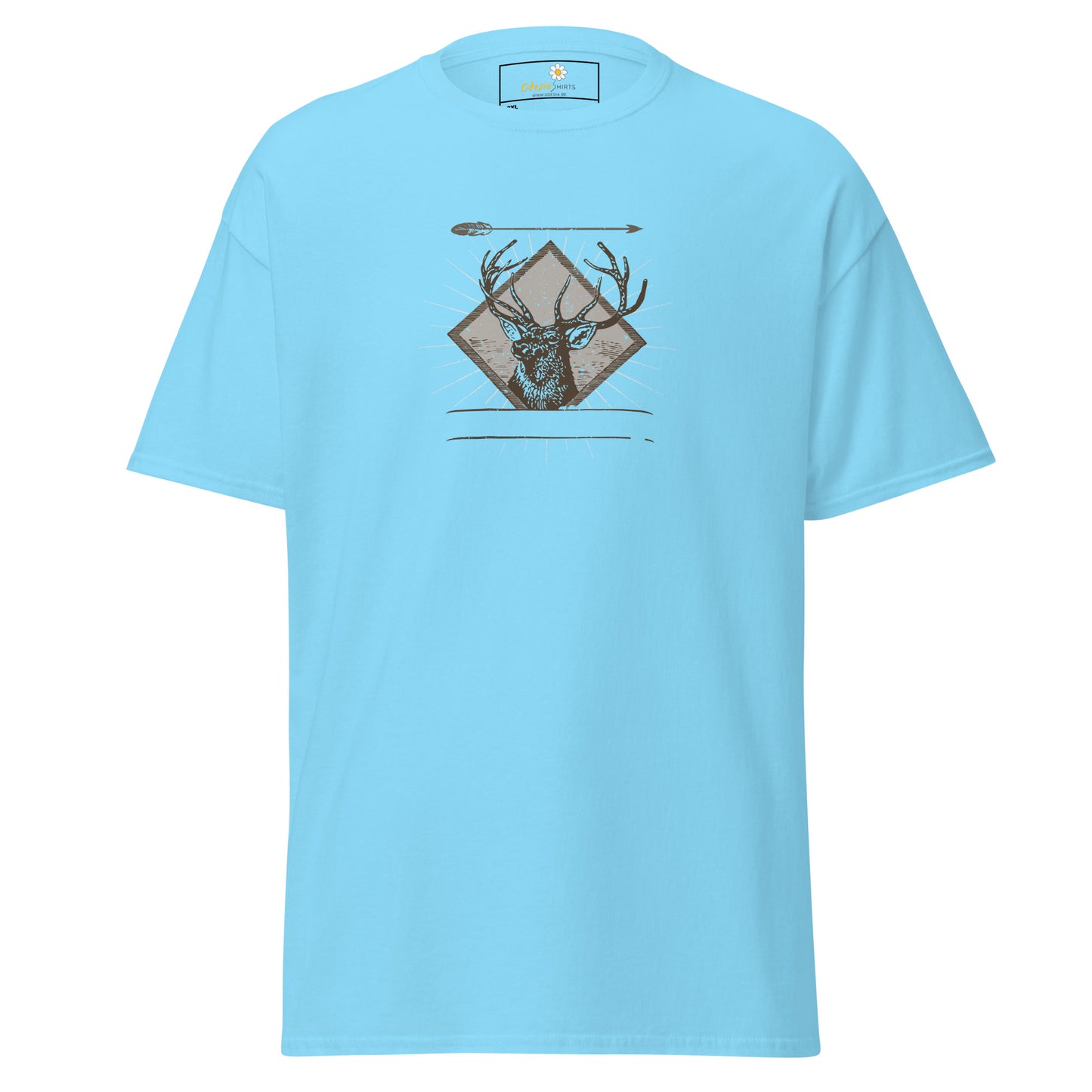 T-shirt classique unisexe - ANIMAUX CERF FLÈCHE - GRAND