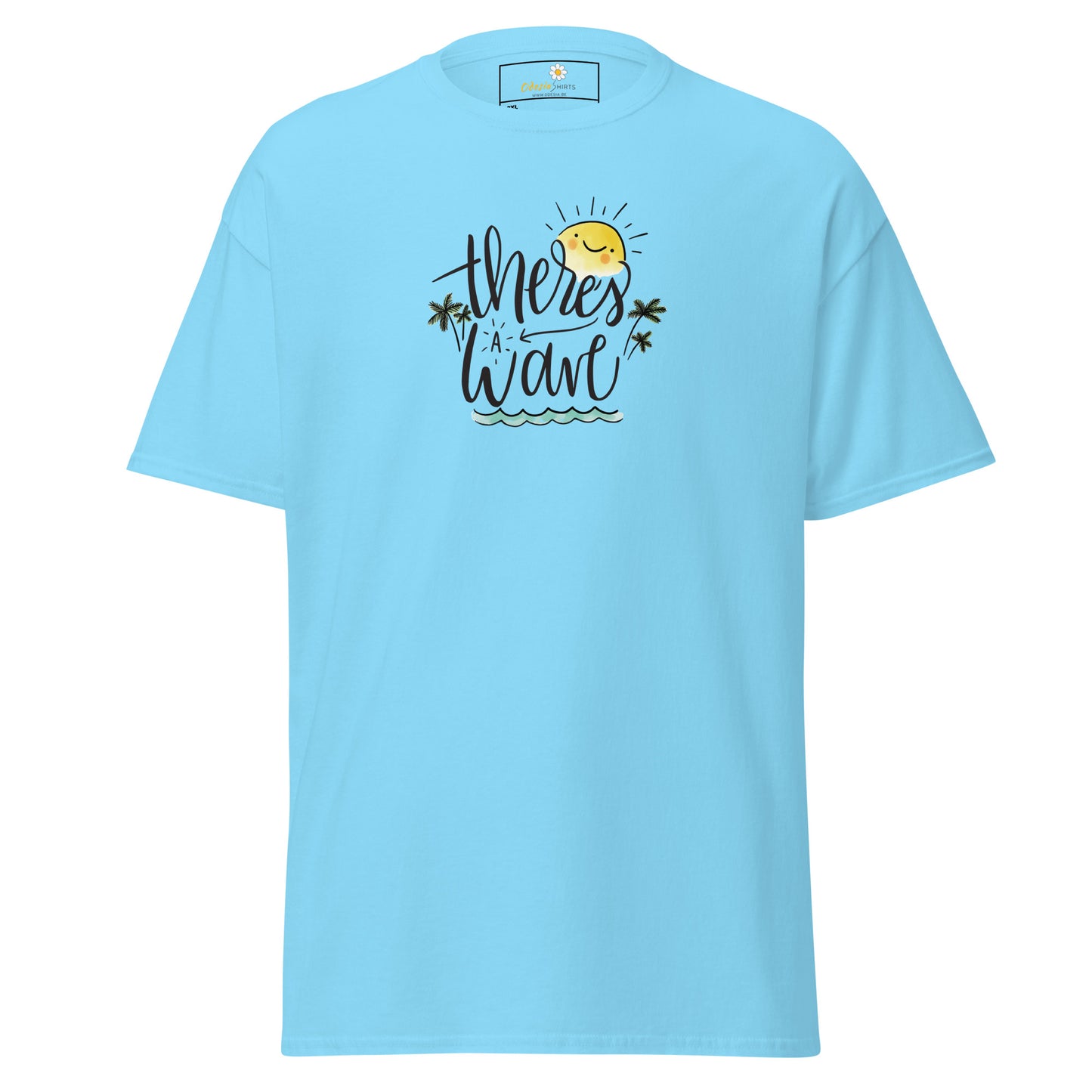 T-shirt classique pour homme - SUMMER THERES A WAVE - BIG