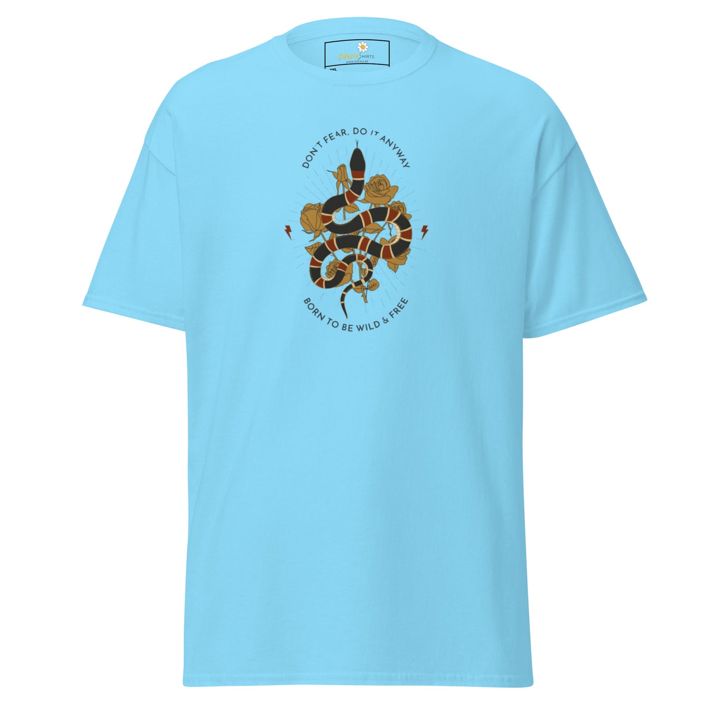 Klassiek heren t-shirt - WILDLIFE SNAKE TO BE WILD - GROOT