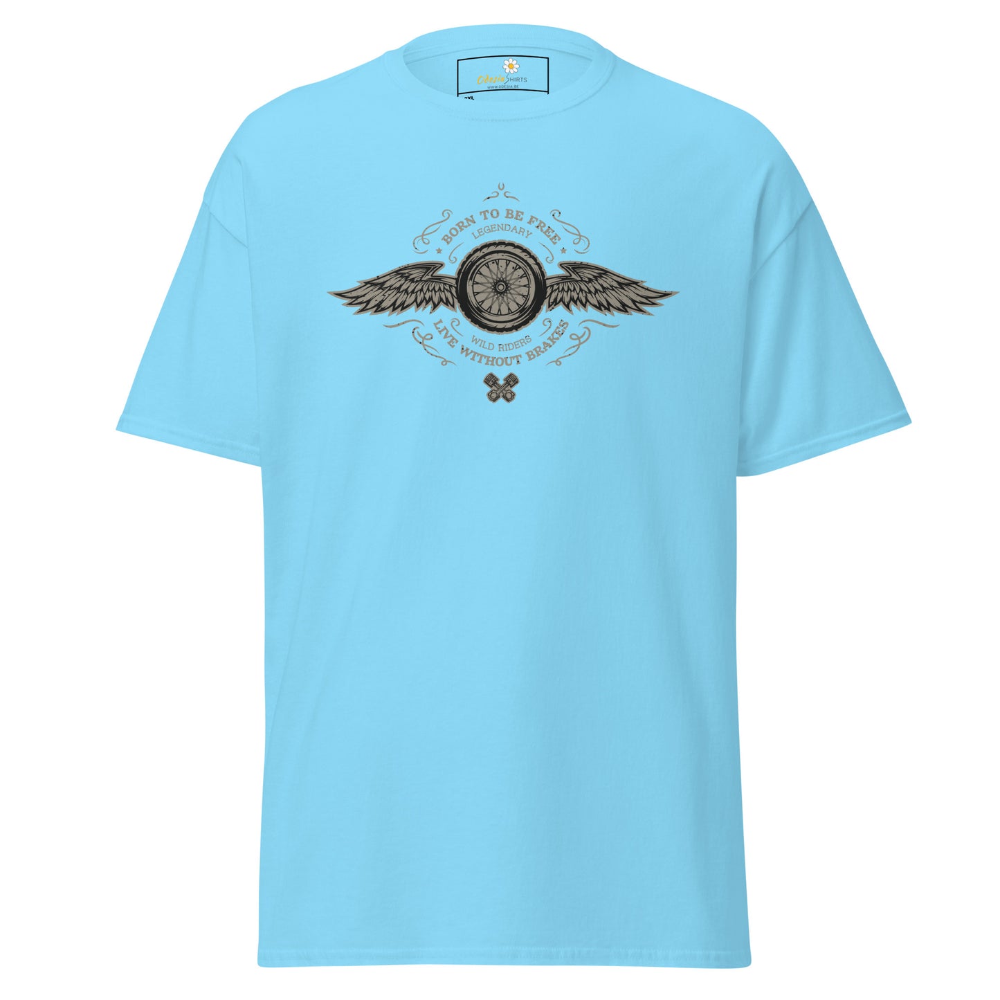 T-shirt classique homme - VINTAGE BORN TO BE FREE - GRAND