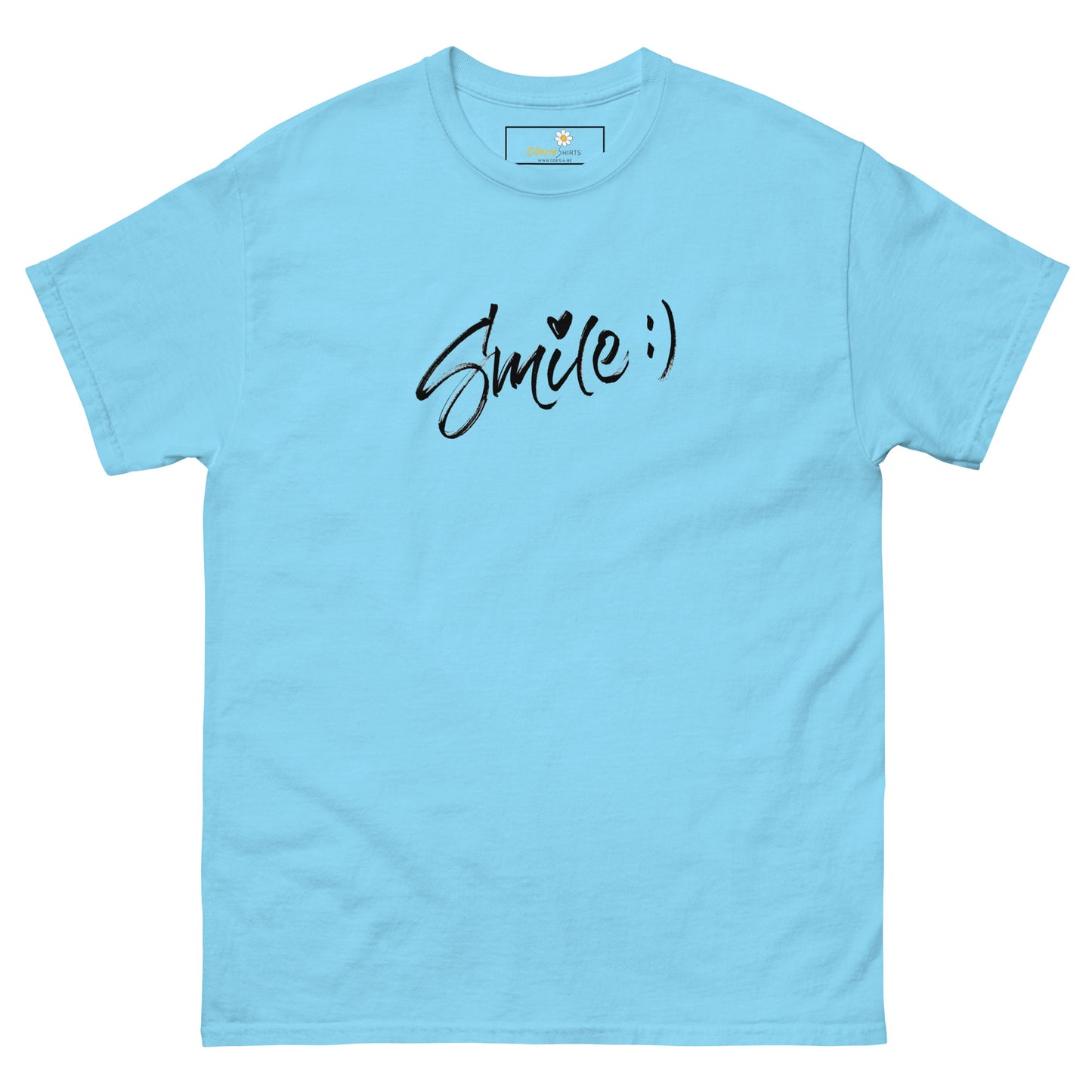 T-shirt classique pour homme - TEXT SMILE - BIG