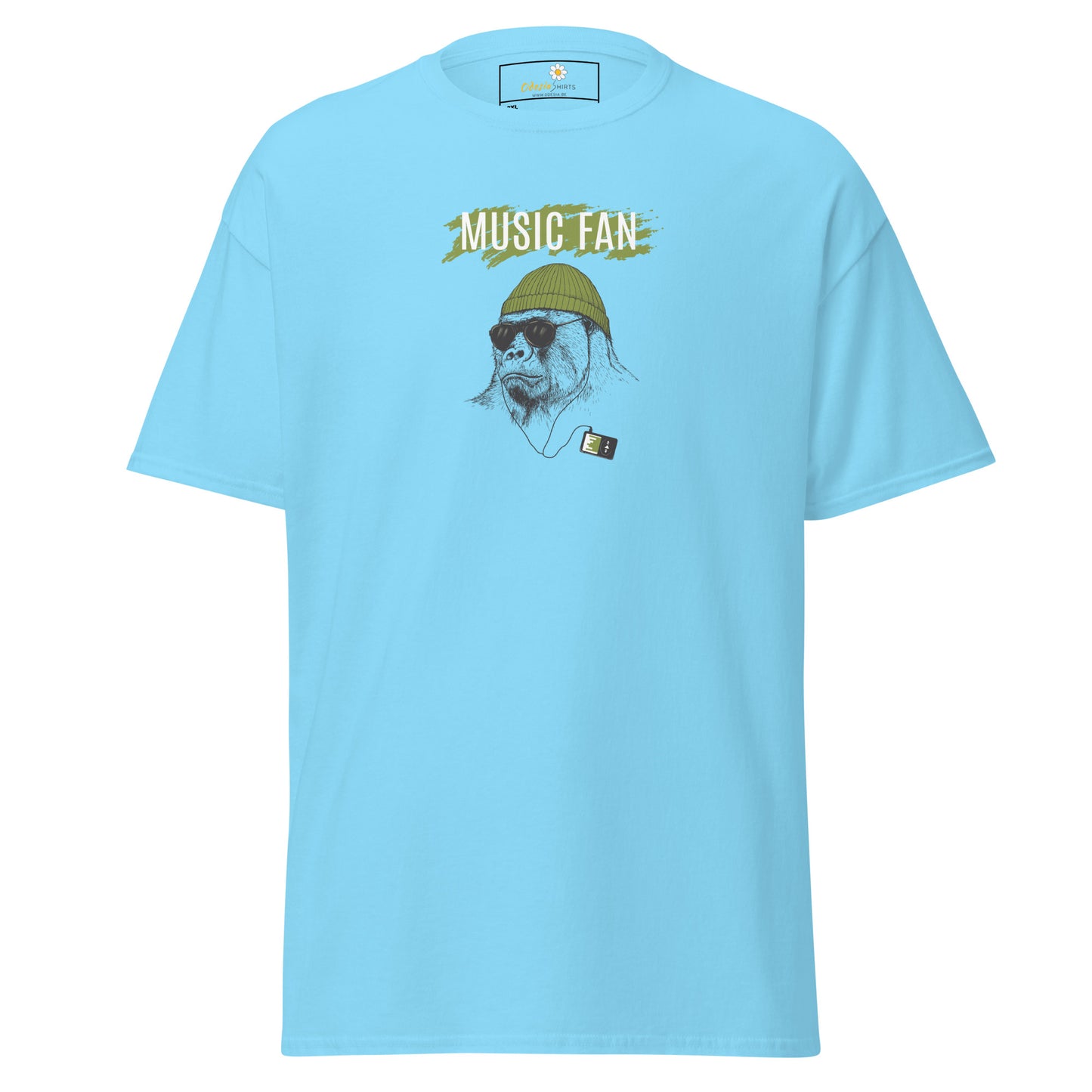 T-shirt classique homme - WILDLIFE MUSIC GORILLA - GRAND