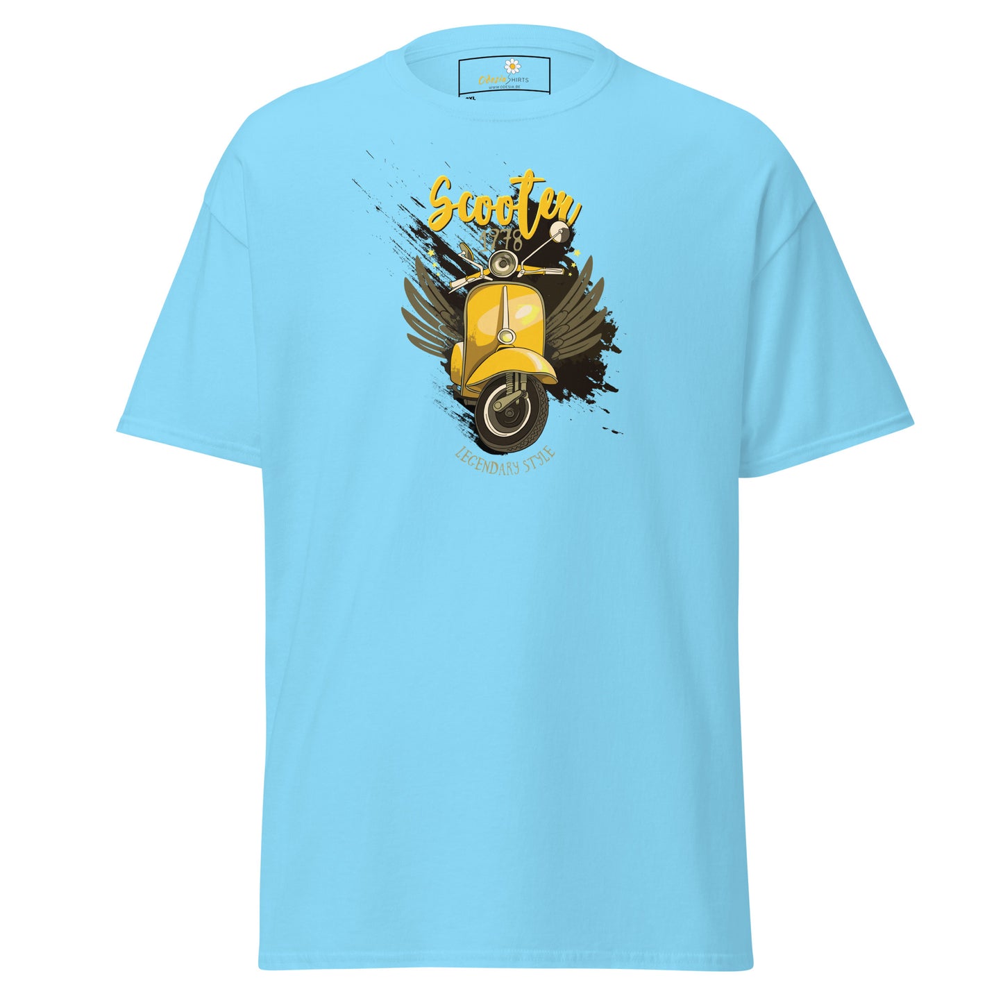 T-shirt classique homme - VINTAGE SCOOTER 1978 - GRAND