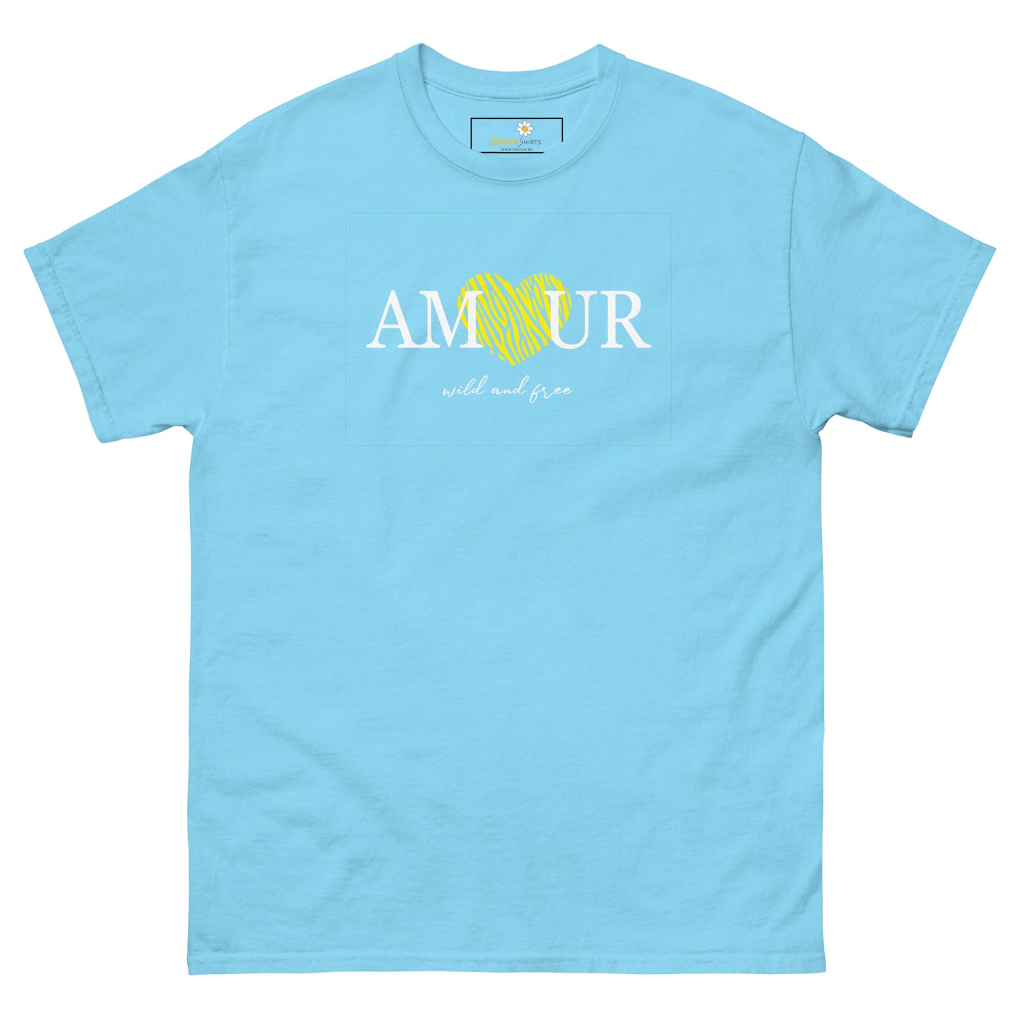 T-shirt classique homme - TEXT AMOUR WILD AND FREE - GRAND