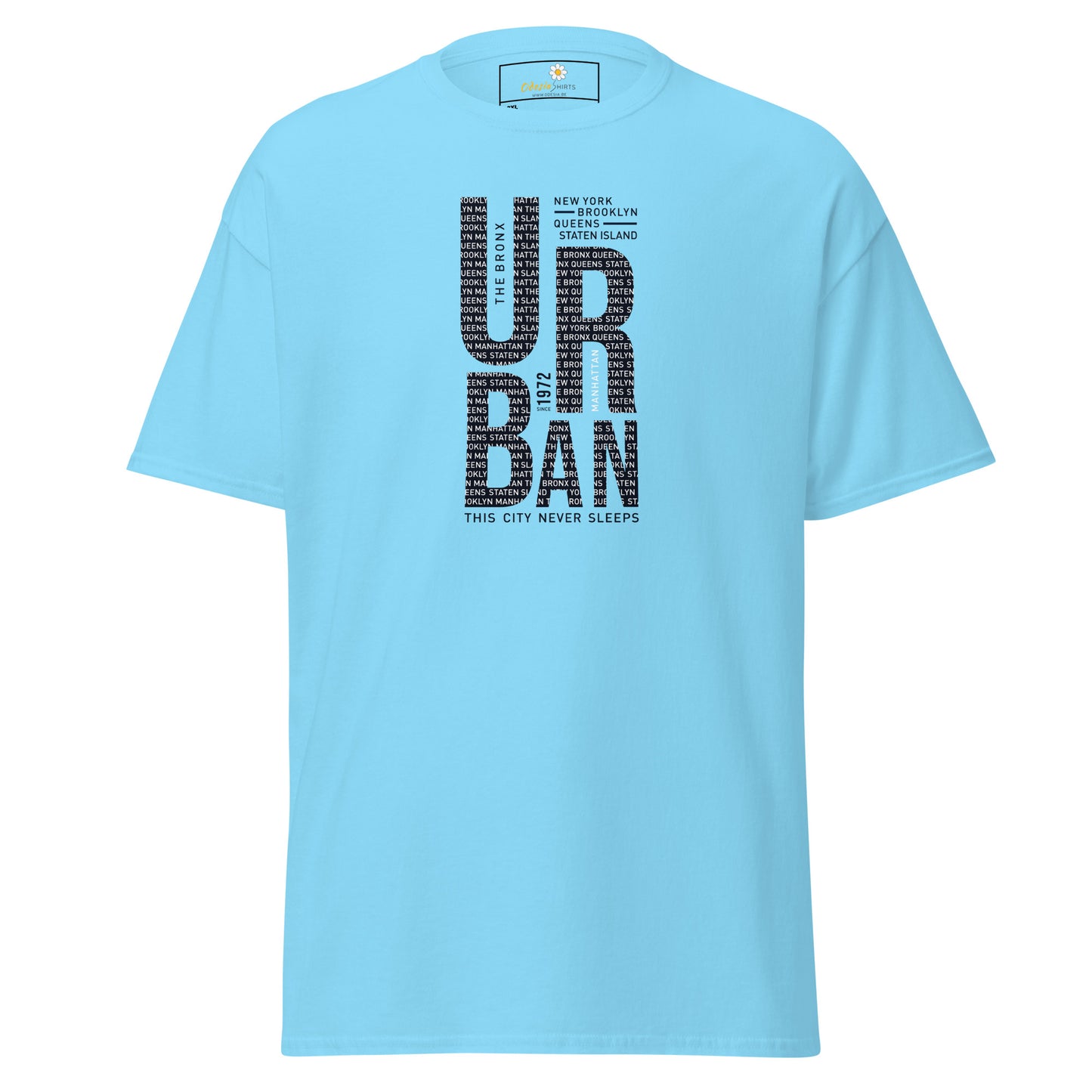 Heren klassiek t-shirt - URBAN DESIGN - GROOT