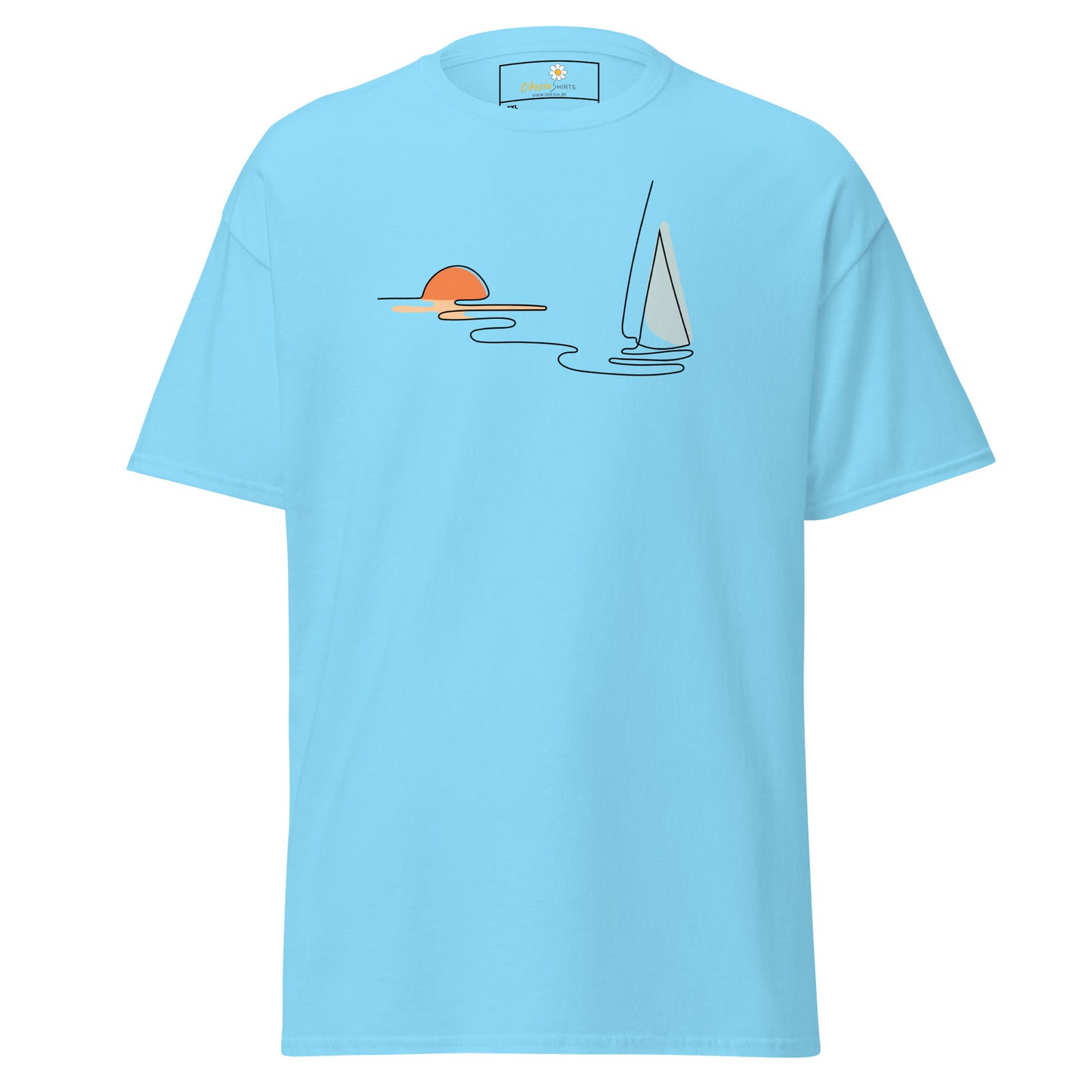 T-shirts classiques pour hommes - NATURE LINE SUNSE5T BOAT - BIG
