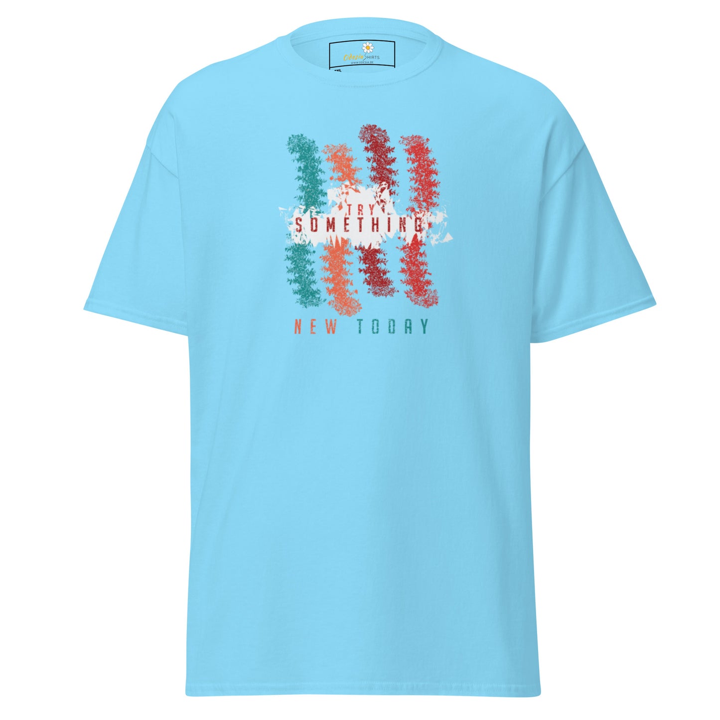 T-shirt classique unisexe - Lignes de couleurs abstraites - Grand
