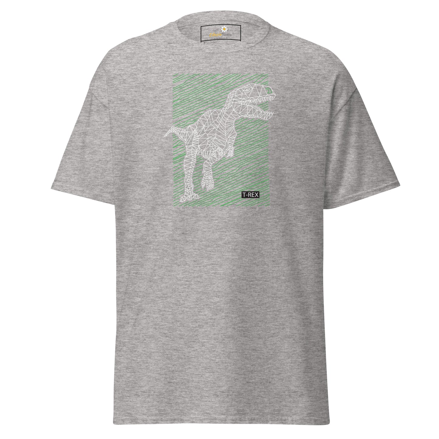 Heren klassiek t-shirt - WILD LIFE TREX DINOSAURUS - REGULAR