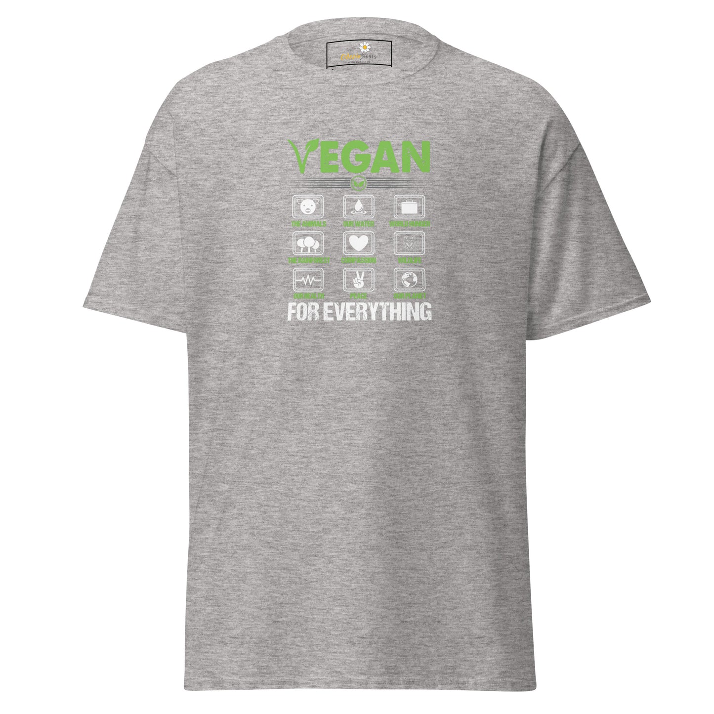 Unisex classic t-shirt - VEGAN FOR EVERYTHING - REGULAR