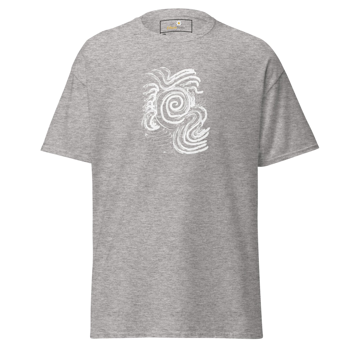 Unisex classic t-shirt - ABSTRACT SUNLIGHT WAVES - BIG
