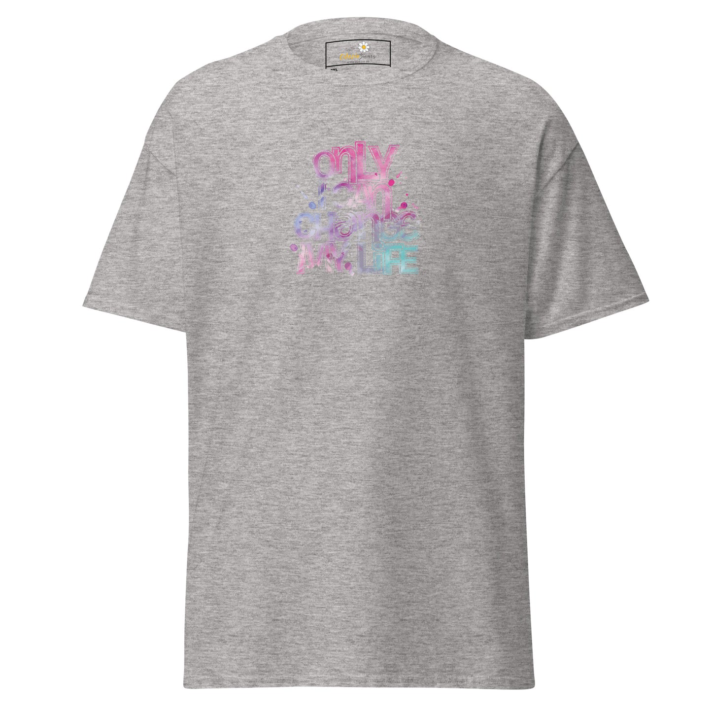 Heren klassiek t-shirt - TEKST ALLEEN KAN IK VERANDEREN - GROOT