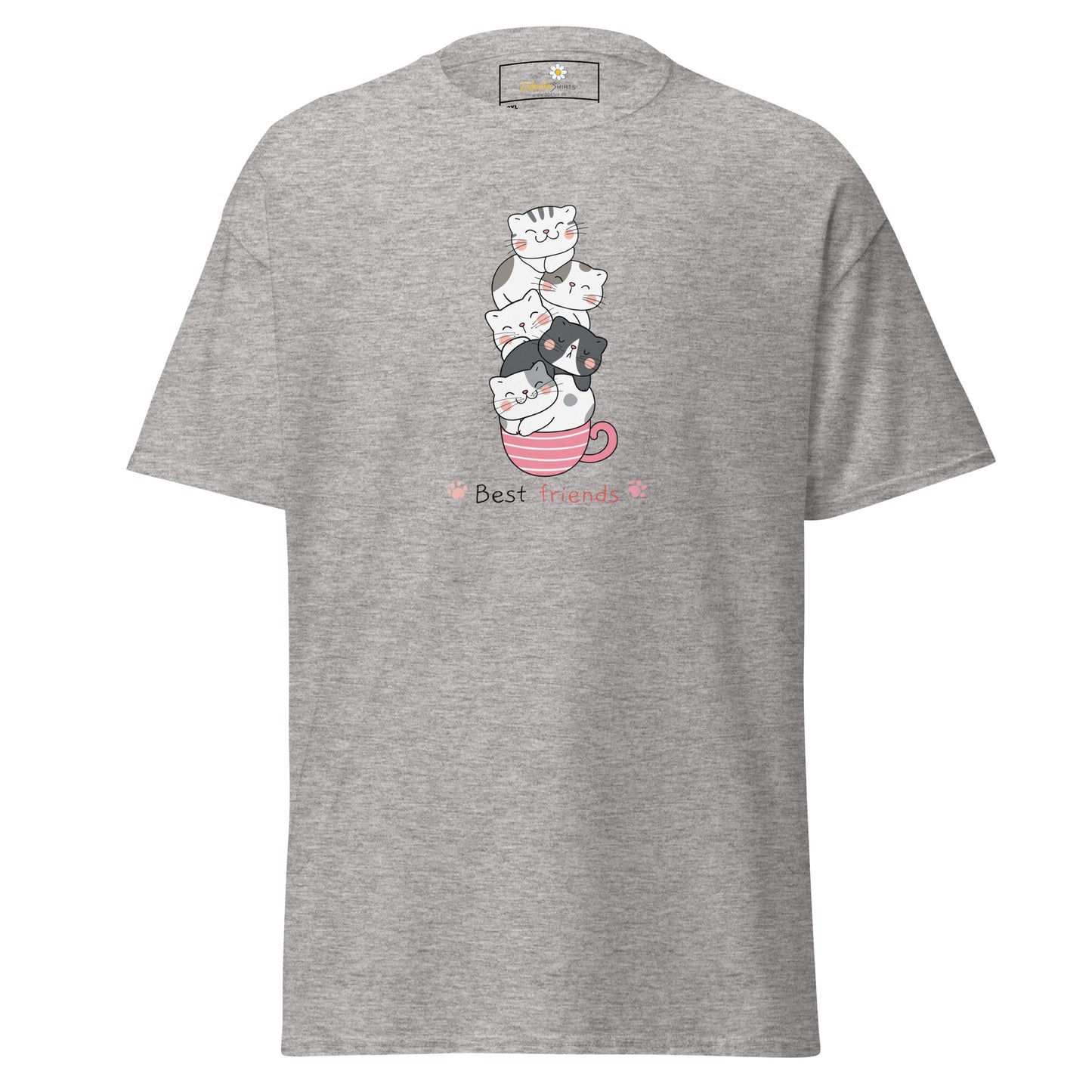 T-shirt classique unisexe - ANIMAUX CHATS DANS UNE TASSE - GRAND