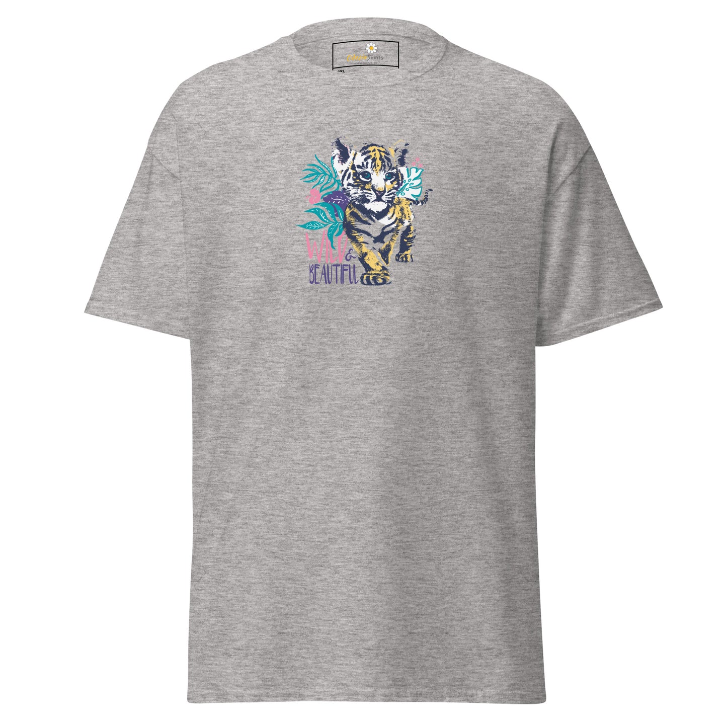 Heren klassiek t-shirt - WILDLIFE AND BEAUTIFUL - GROOT