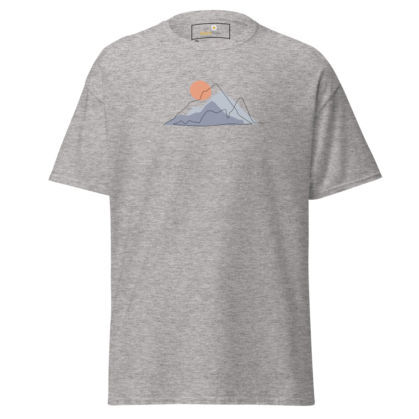Unisex classic t-shirt - ADVENTURE MOUNTAIN SUNSET - BIG
