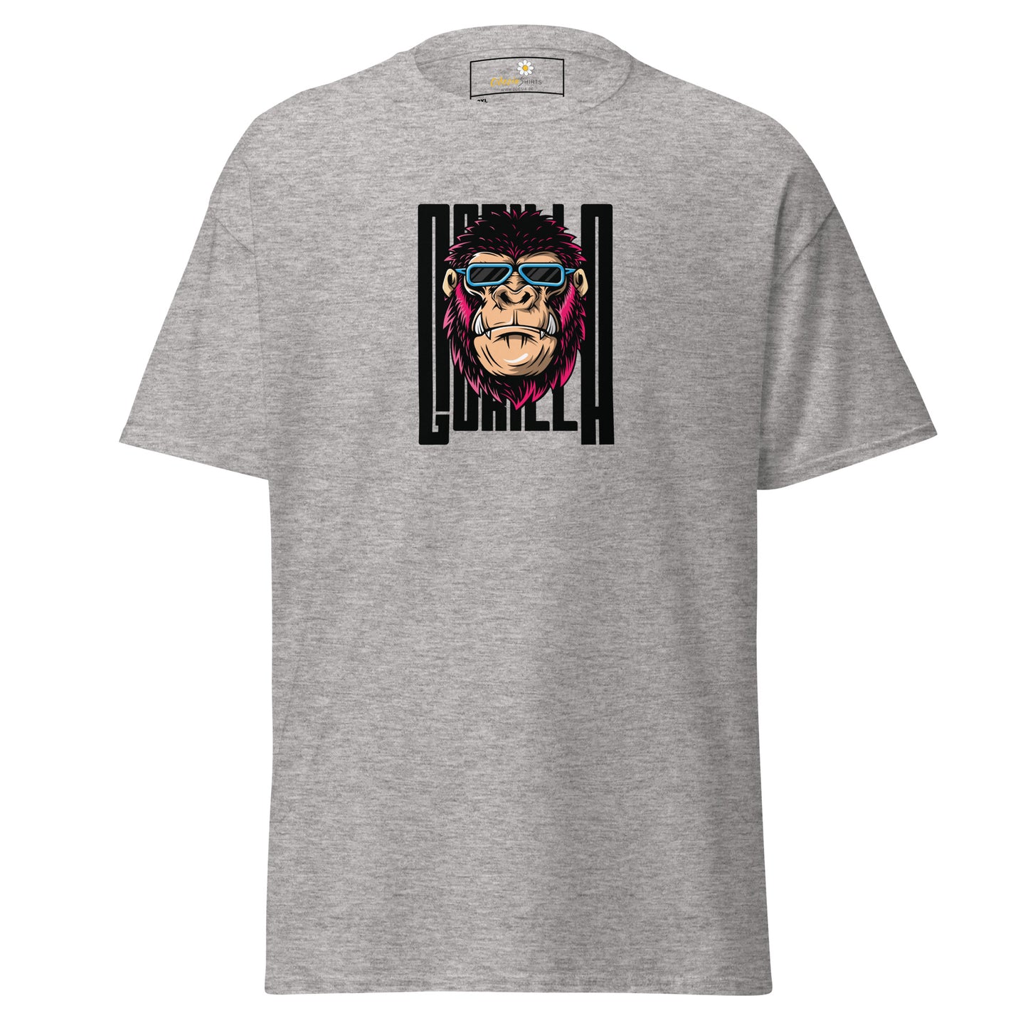 Klassiek heren t-shirt - WILDLIFE GORILLA FUN - GROOT