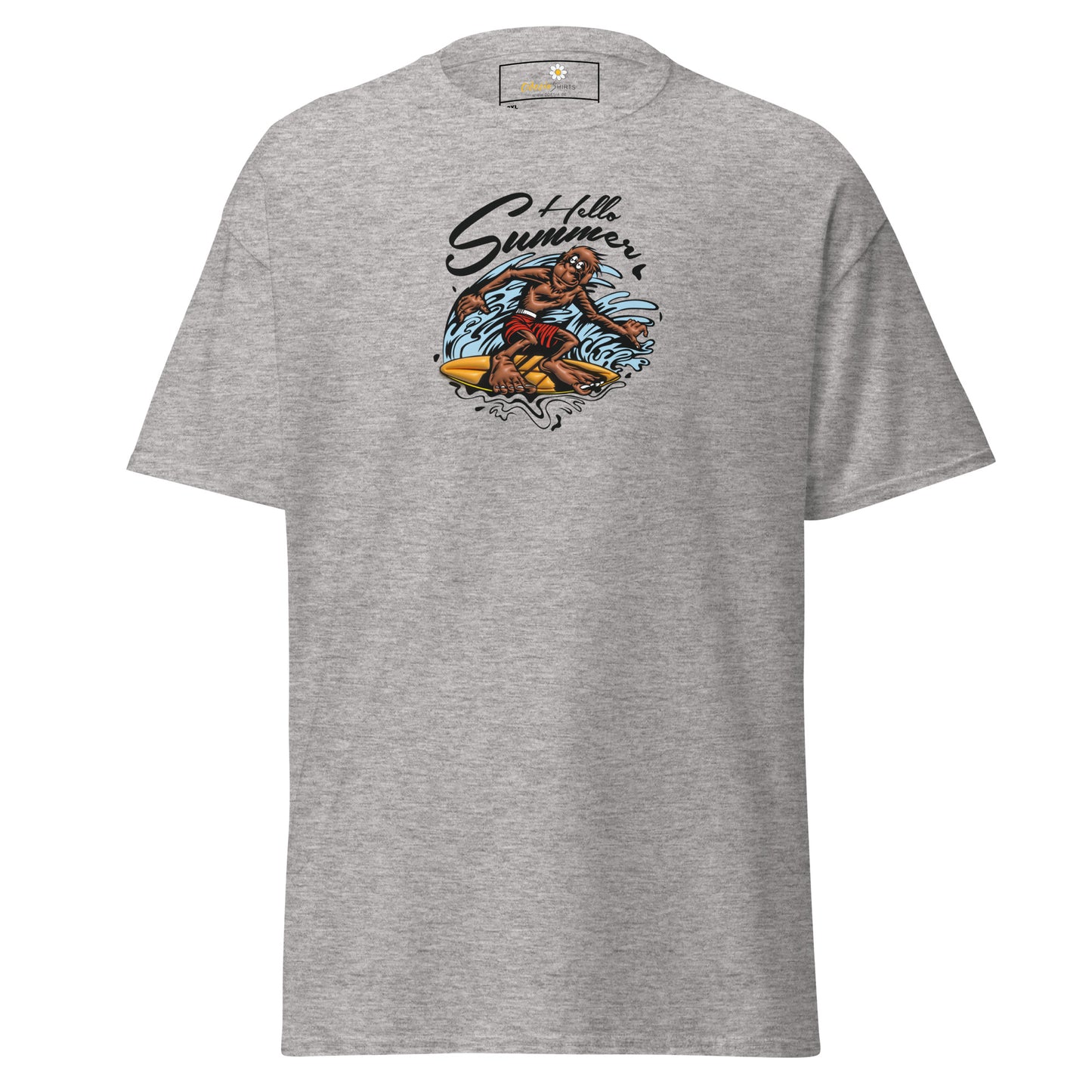 T-shirt classique homme - SINGE SURFEUR D'ÉTÉ - GRAND