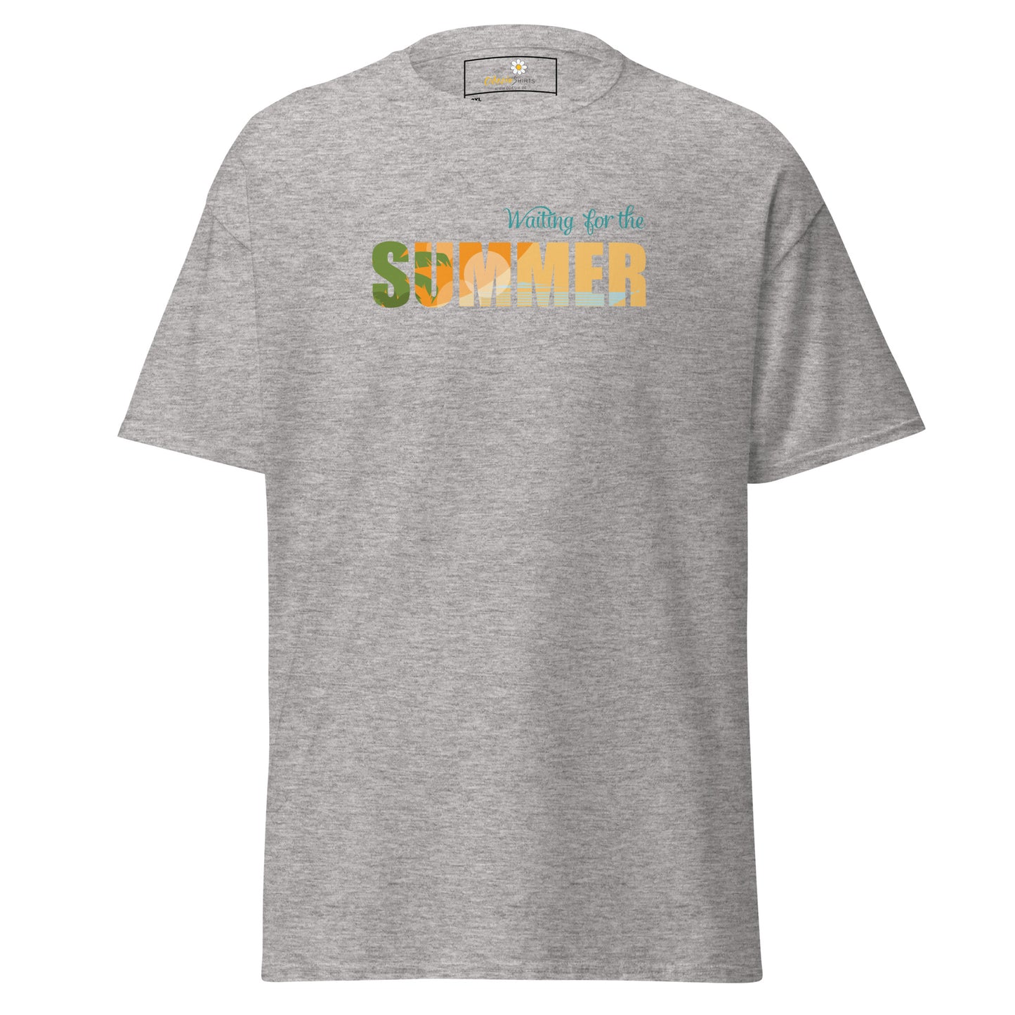 T-shirt classique pour homme - L'ÉTÉ ATTEND - GRAND