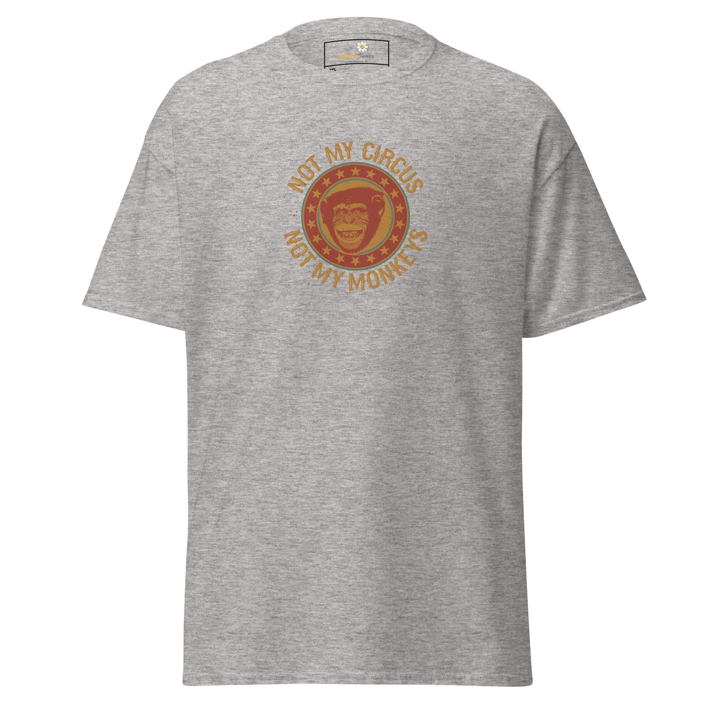 T-shirt classique homme - VINTAGE NOT MY MONKEYS CIRCUS - GRAND