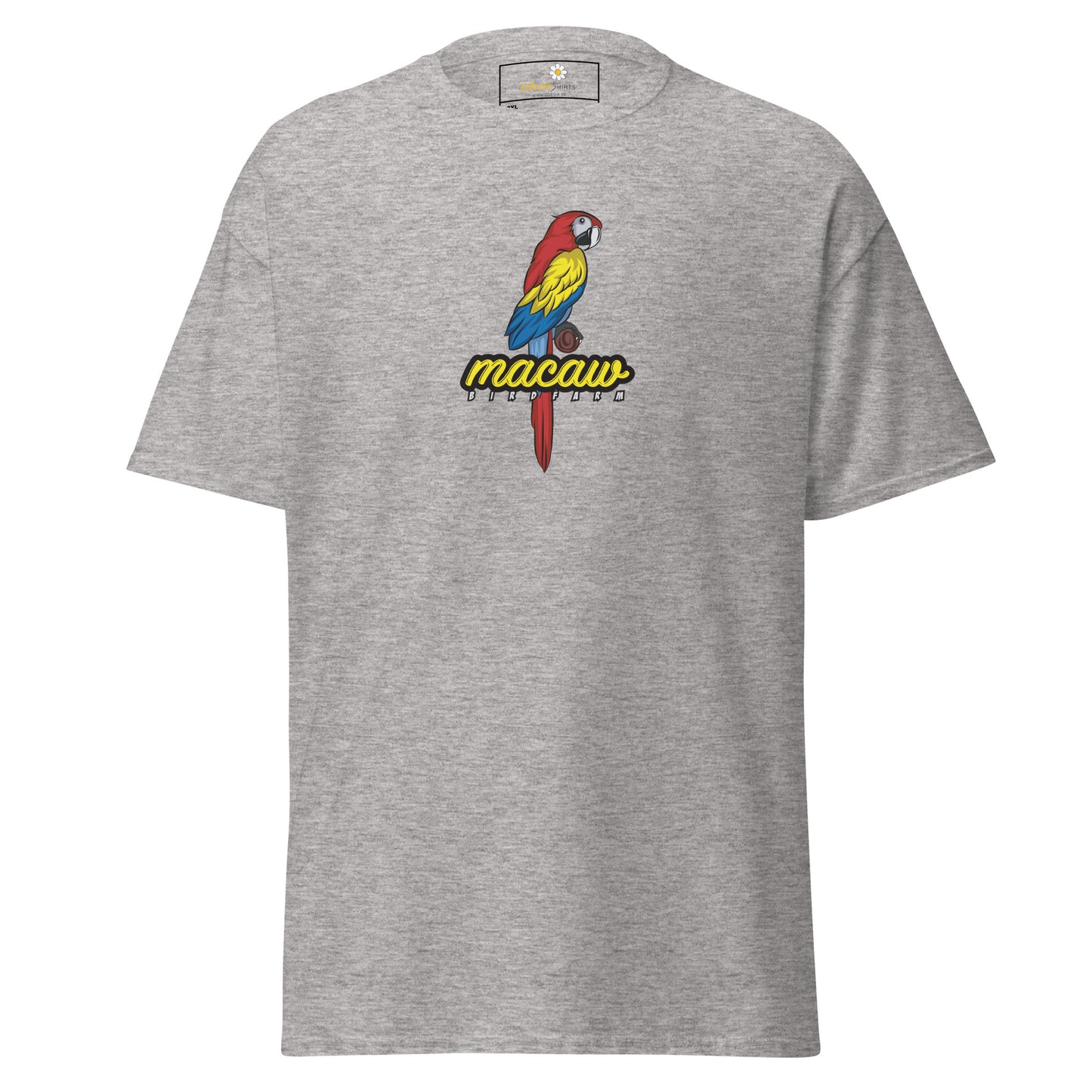 Heren klassiek t-shirt - WILDLIFE MACAW - GROOT