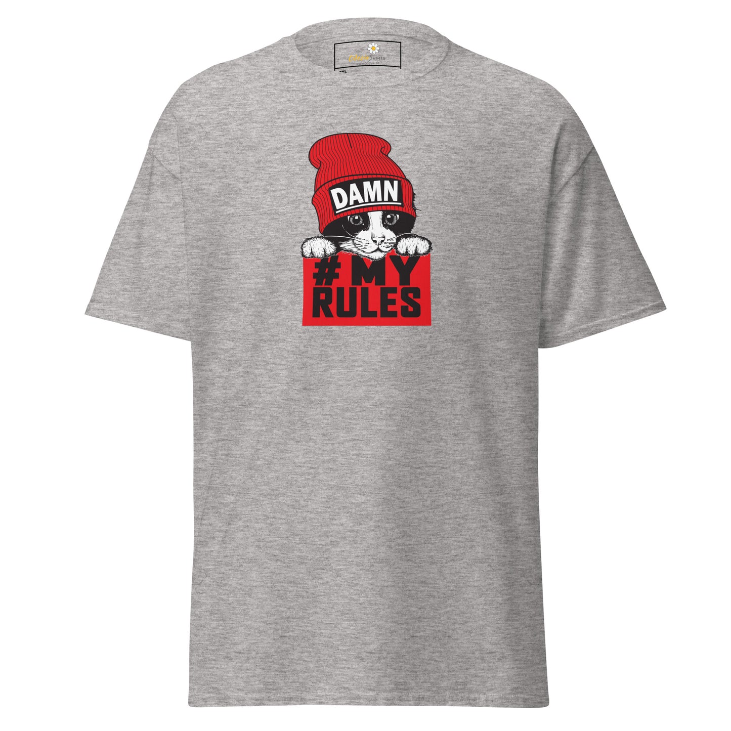 T-shirt classique unisexe - ANIMAUX AMUSANTS CHAT MES RÈGLES - GRAND