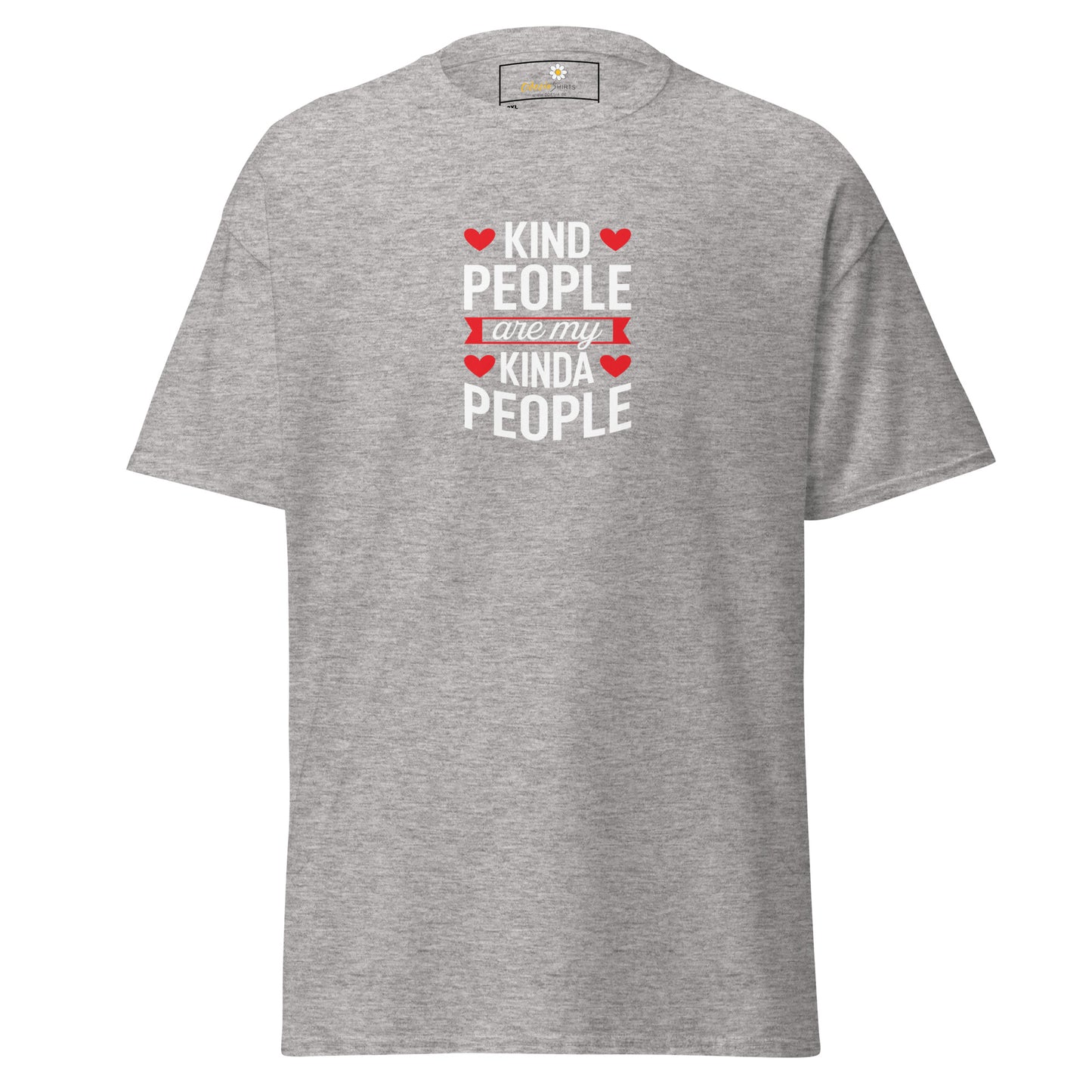 Heren klassiek t-shirt - TEKST AARDIGE MENSEN MIJN - GROOT