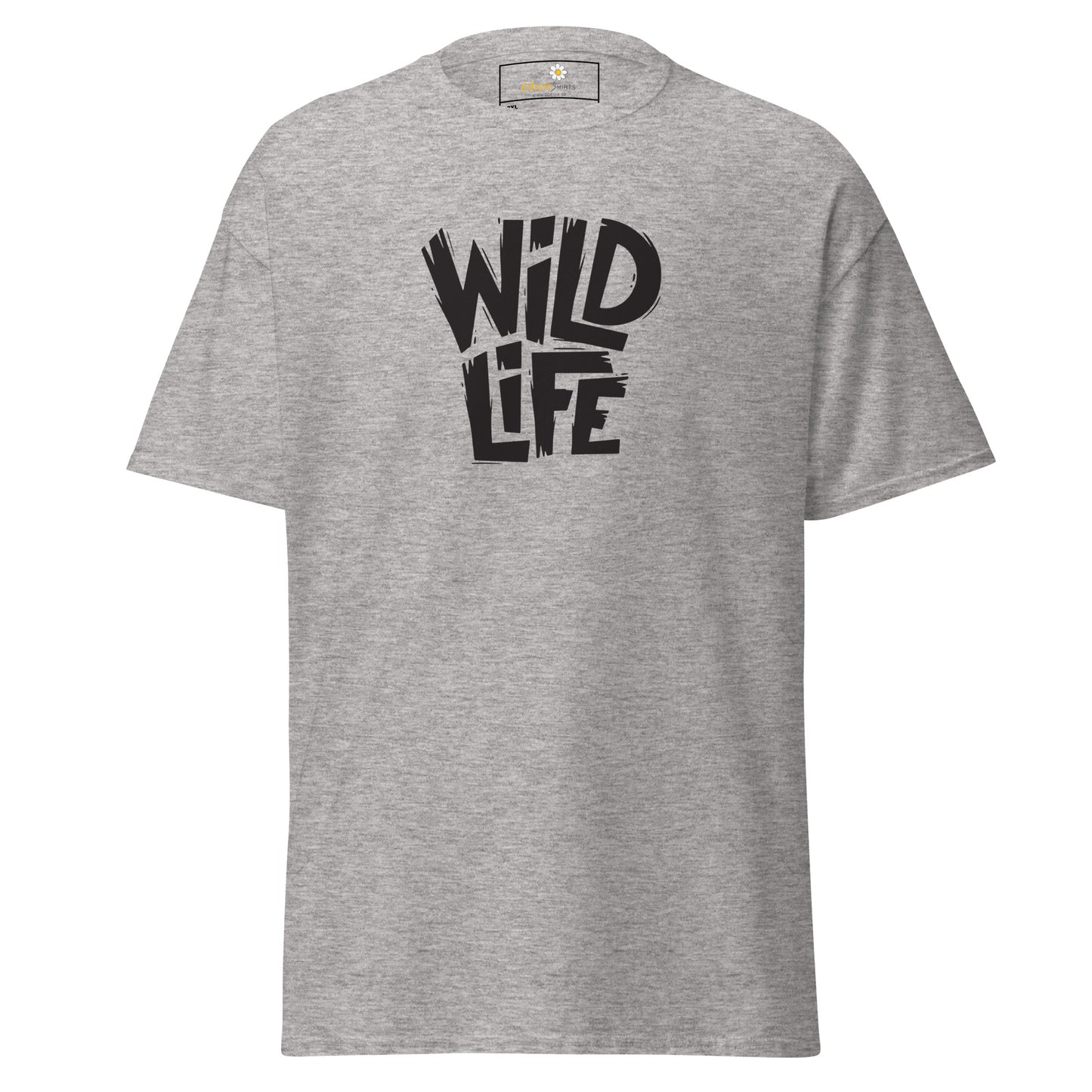 T-shirt classique pour homme - TEXT WILD LIFE - GRAND