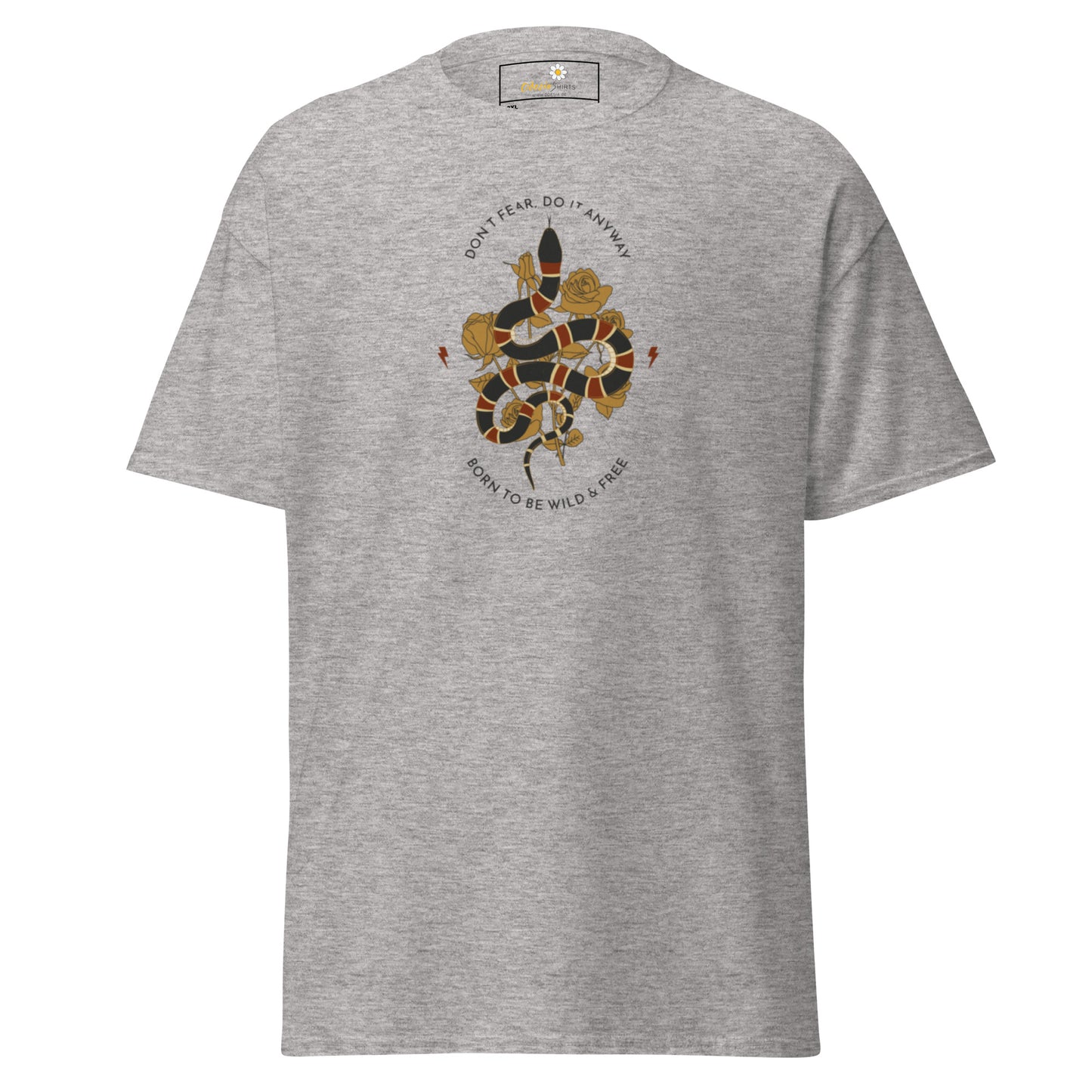 Klassiek heren t-shirt - WILDLIFE SNAKE TO BE WILD - GROOT