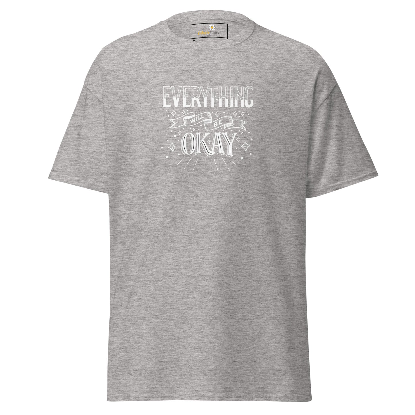 T-shirt classique pour homme - TEXT TOUT VA BIEN ÊTRE - GRAND
