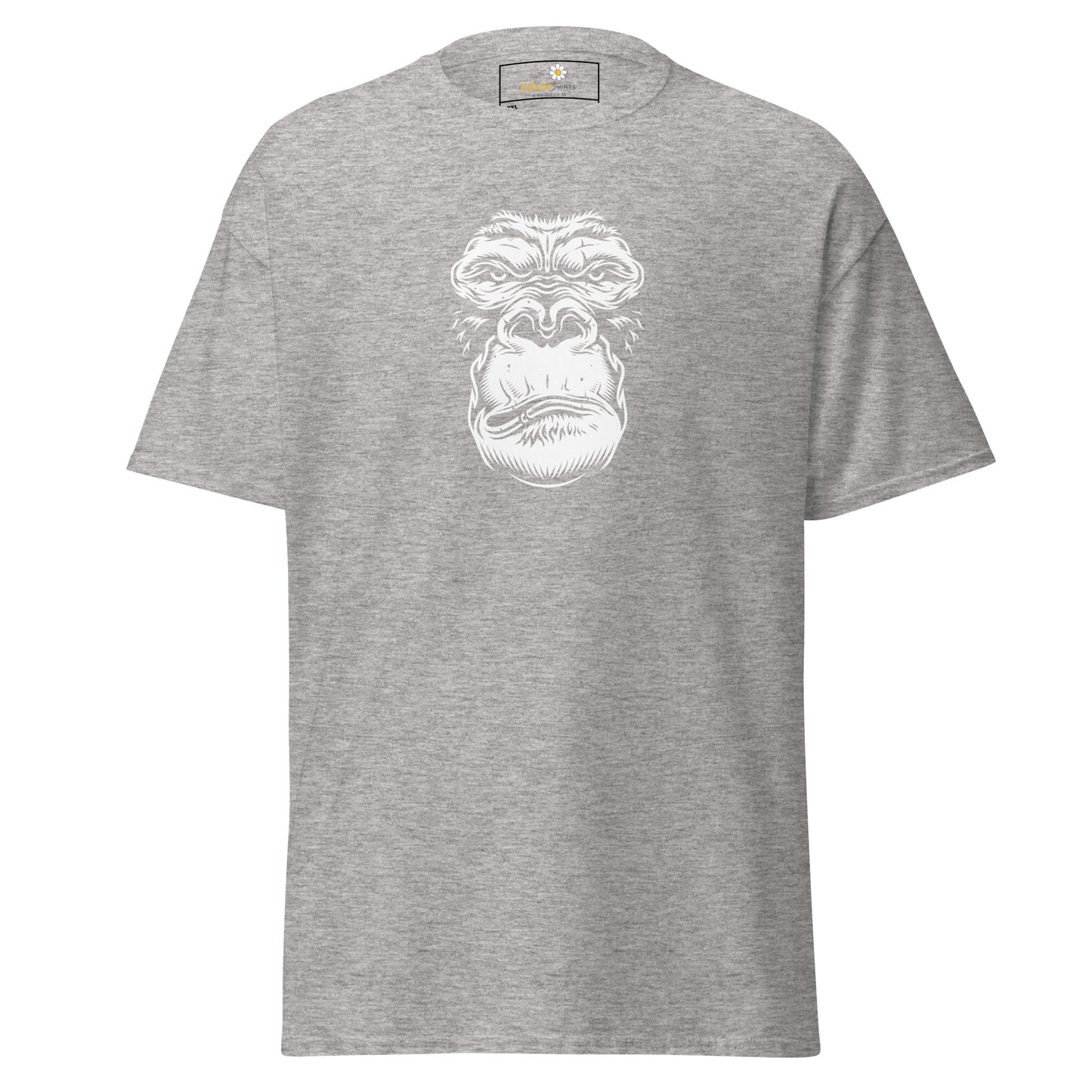 T-shirt classique pour homme - WILDLIFE GORILLA FACE - GRAND