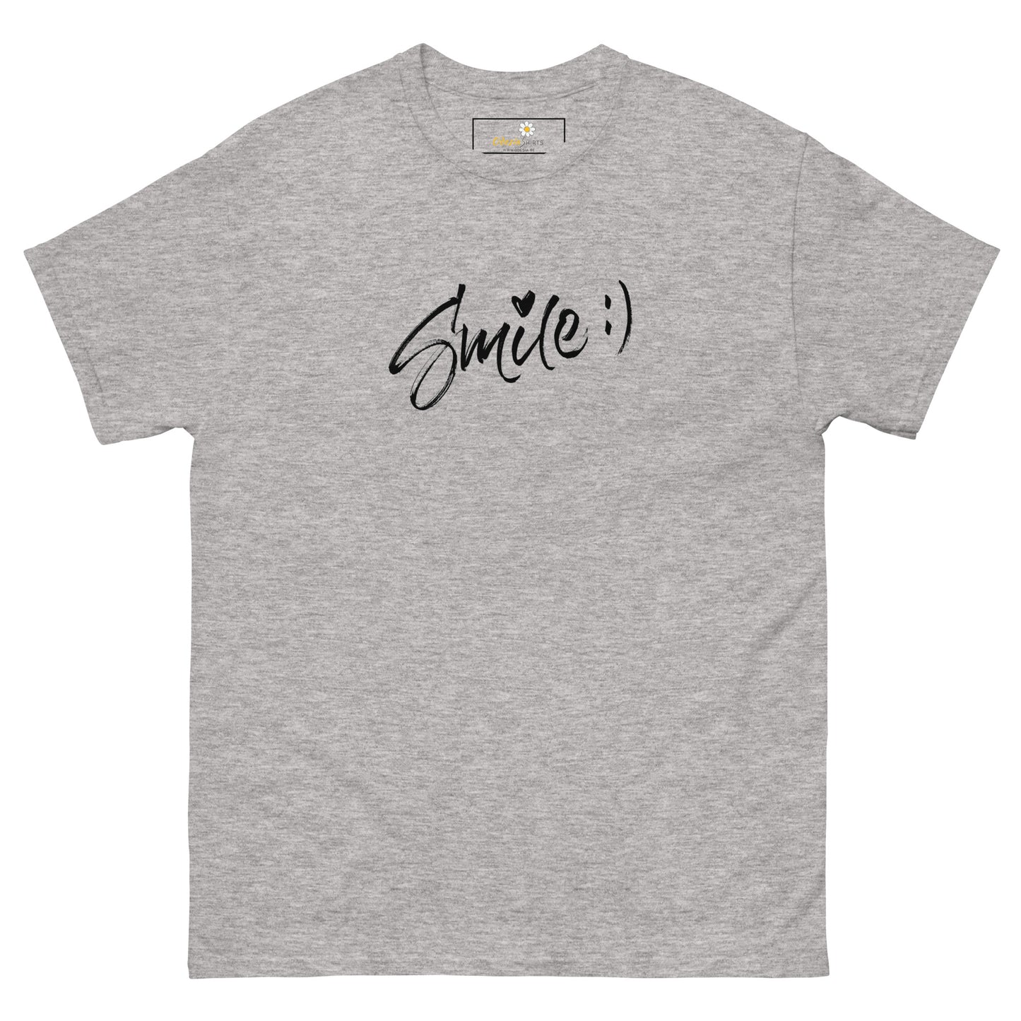 T-shirt classique pour homme - TEXT SMILE - BIG